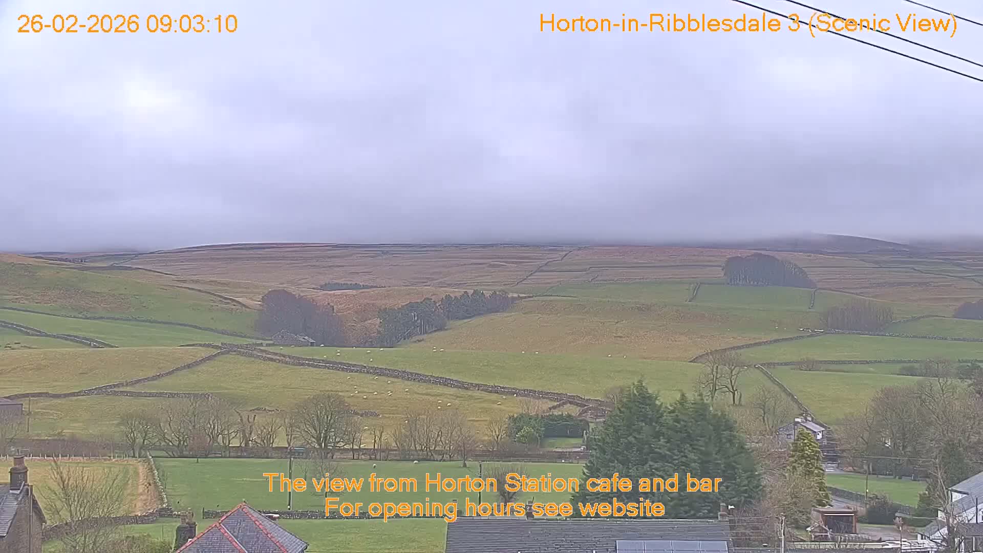 Horton-in-Ribblesdale Village & Ribble Valley Panaromic Live Cam - North Yorkshire, Yorkshire and the Humber, England, United Kingdom