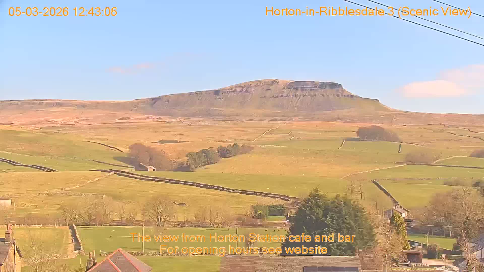 Horton-in-Ribblesdale Village & Ribble Valley Panaromic Live Cam - North Yorkshire, Yorkshire and the Humber, England, United Kingdom