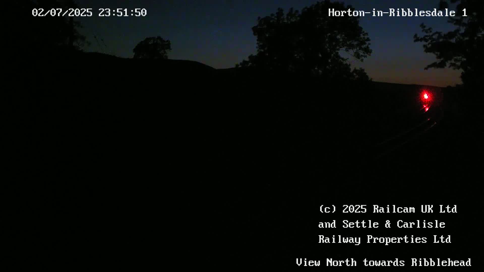 Horton-in-Ribblesdale Railway Station North Towards View  Live Cam - North Yorkshire, Yorkshire and the Humber, England, United Kingdom