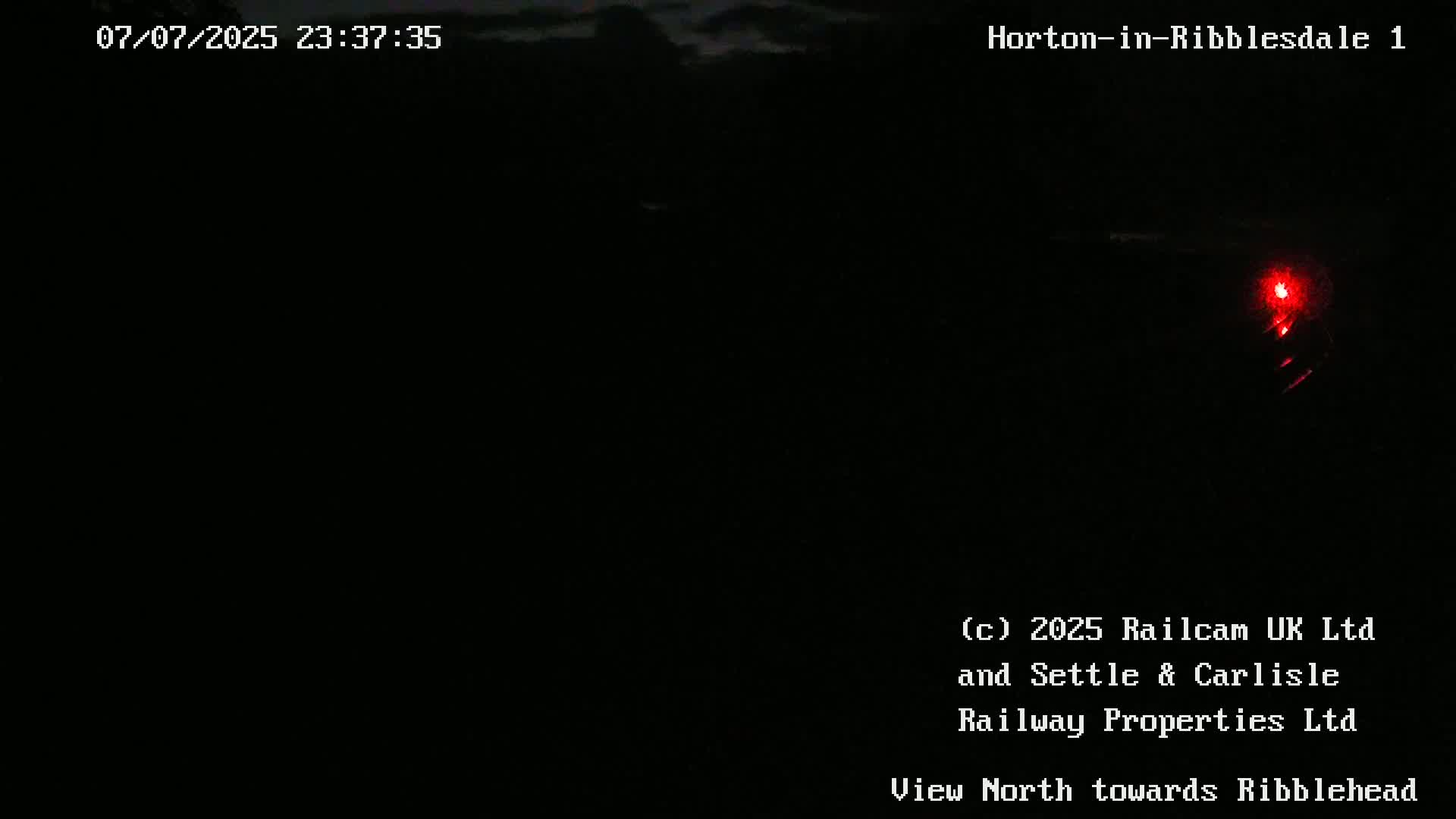 Horton-in-Ribblesdale Railway Station North Towards View  Live Cam - North Yorkshire, Yorkshire and the Humber, England, United Kingdom