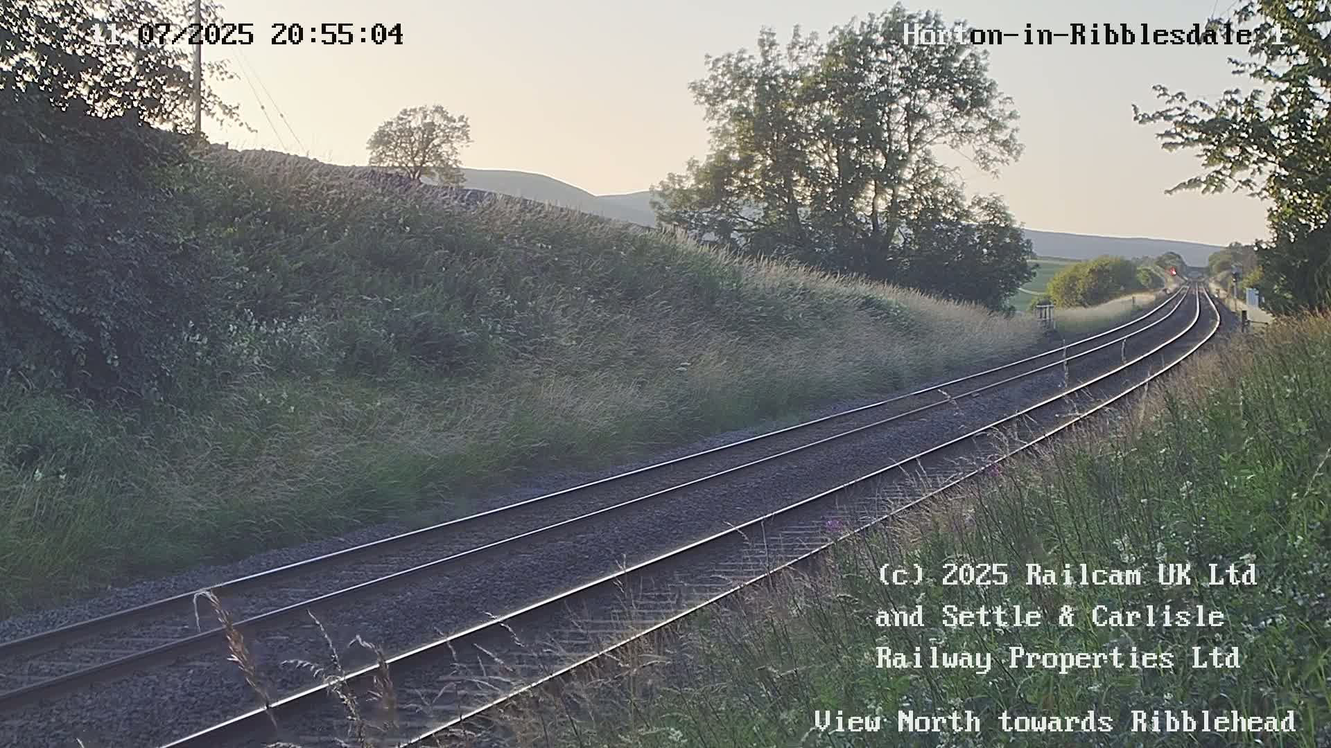 Horton-in-Ribblesdale Railway Station North Towards View  Live Cam - North Yorkshire, Yorkshire and the Humber, England, United Kingdom