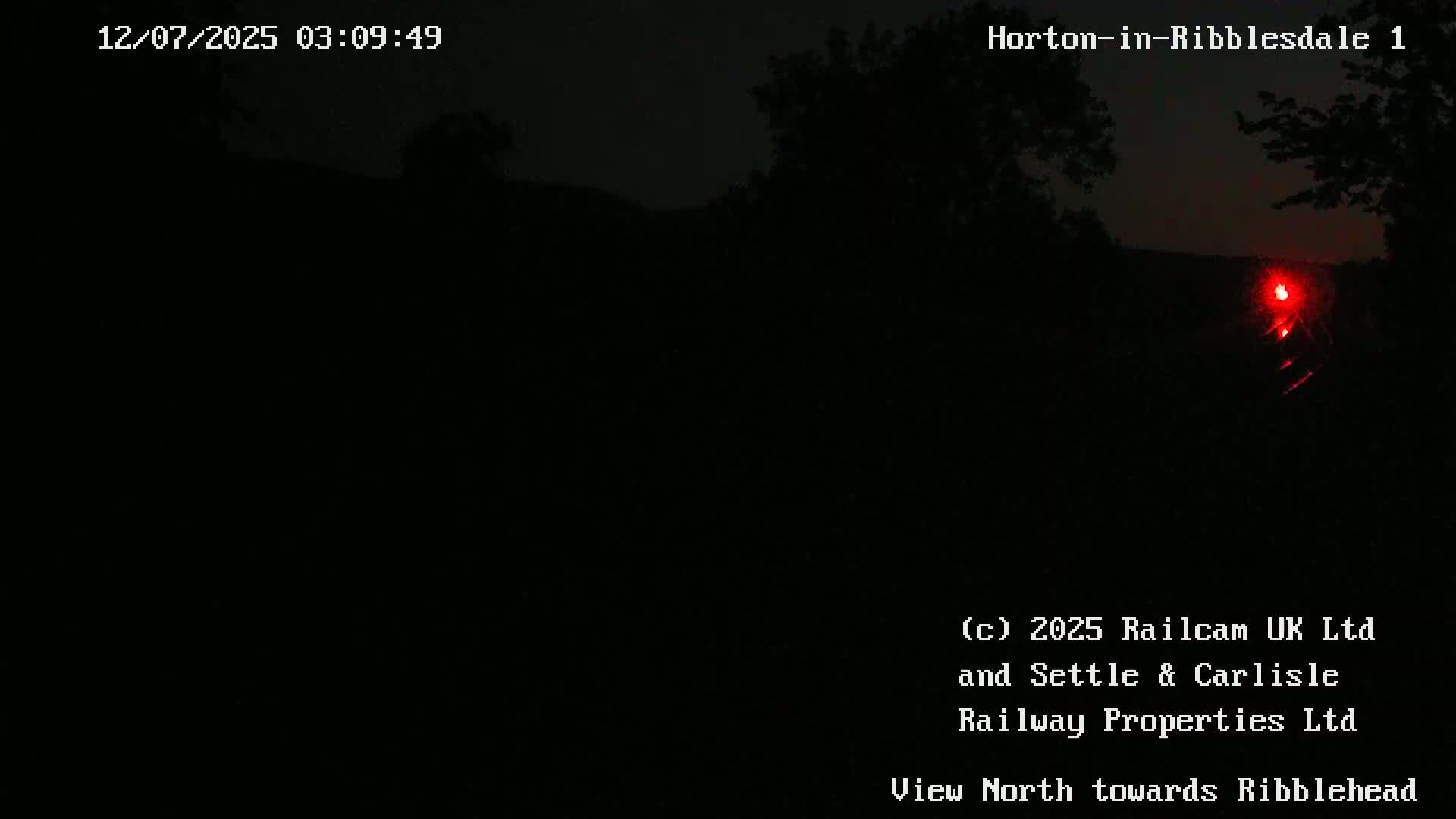 Horton-in-Ribblesdale Railway Station North Towards View  Live Cam - North Yorkshire, Yorkshire and the Humber, England, United Kingdom