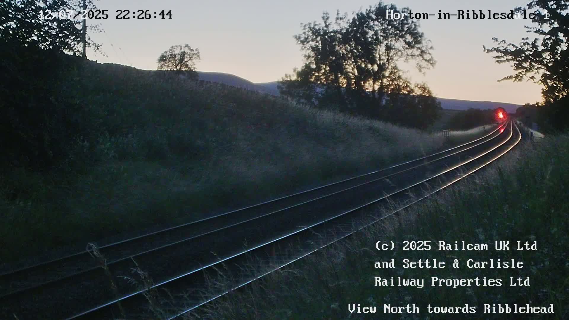 Horton-in-Ribblesdale Railway Station North Towards View  Live Cam - North Yorkshire, Yorkshire and the Humber, England, United Kingdom