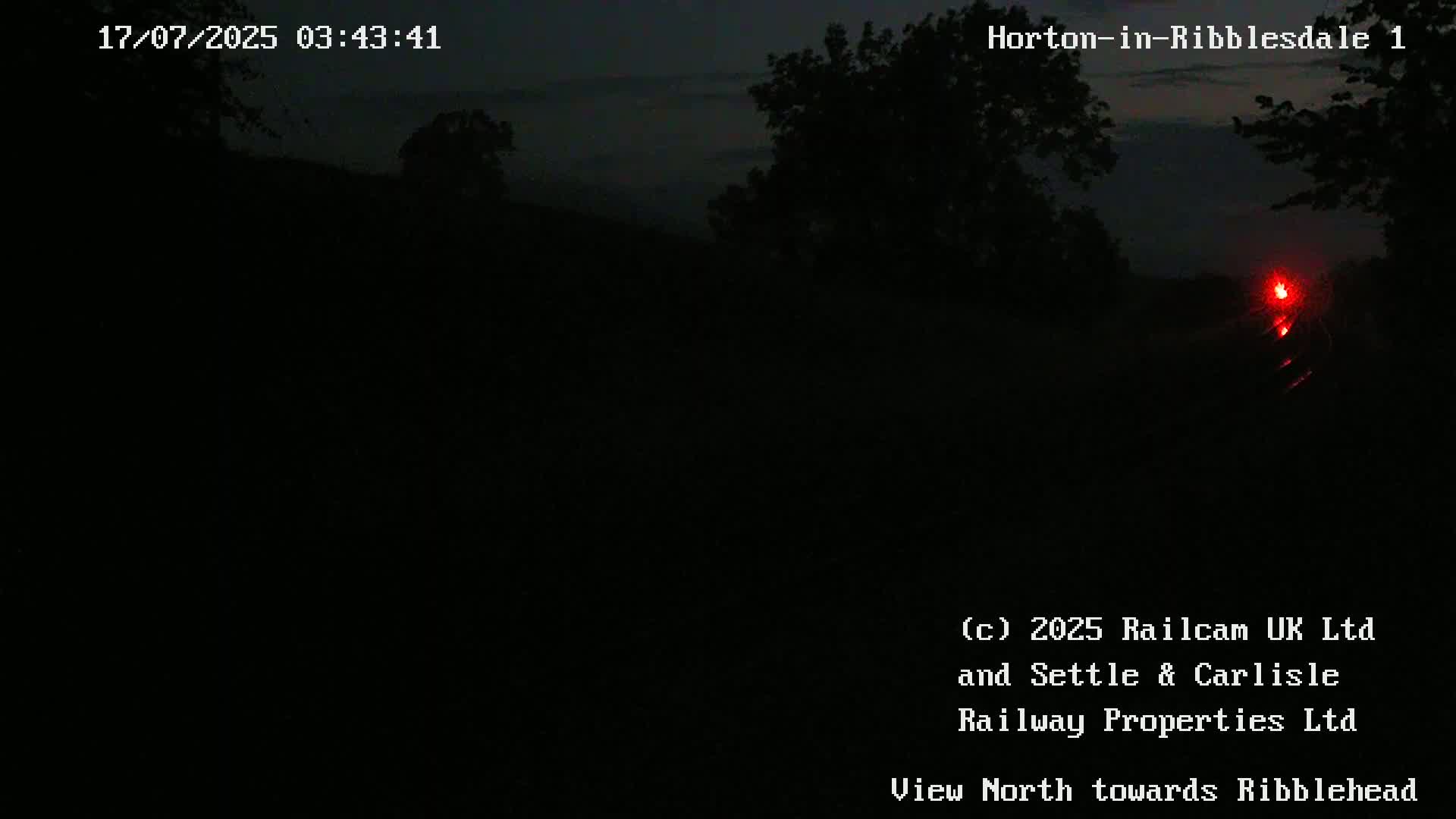 Horton-in-Ribblesdale Railway Station North Towards View  Live Cam - North Yorkshire, Yorkshire and the Humber, England, United Kingdom