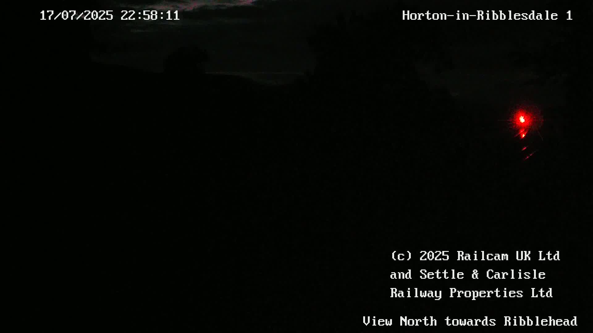 Horton-in-Ribblesdale Railway Station North Towards View  Live Cam - North Yorkshire, Yorkshire and the Humber, England, United Kingdom