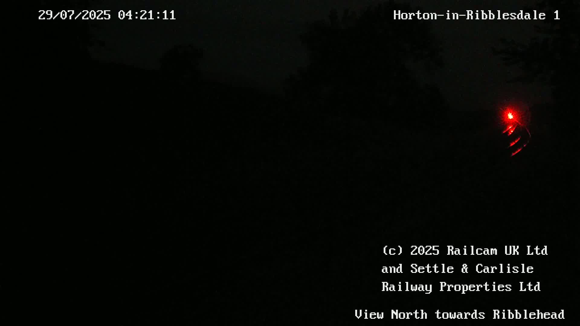 Horton-in-Ribblesdale Railway Station North Towards View  Live Cam - North Yorkshire, Yorkshire and the Humber, England, United Kingdom