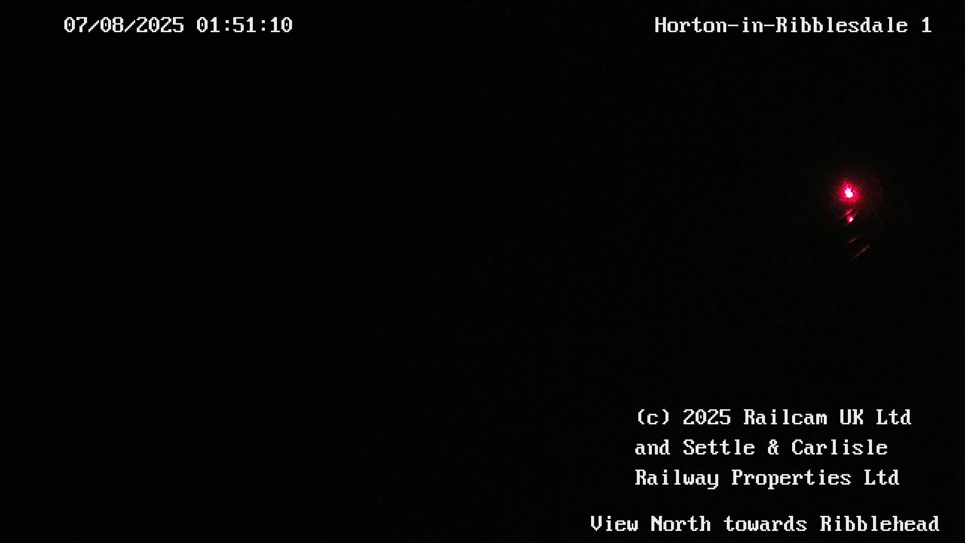 Horton-in-Ribblesdale Railway Station North Towards View  Live Cam - North Yorkshire, Yorkshire and the Humber, England, United Kingdom