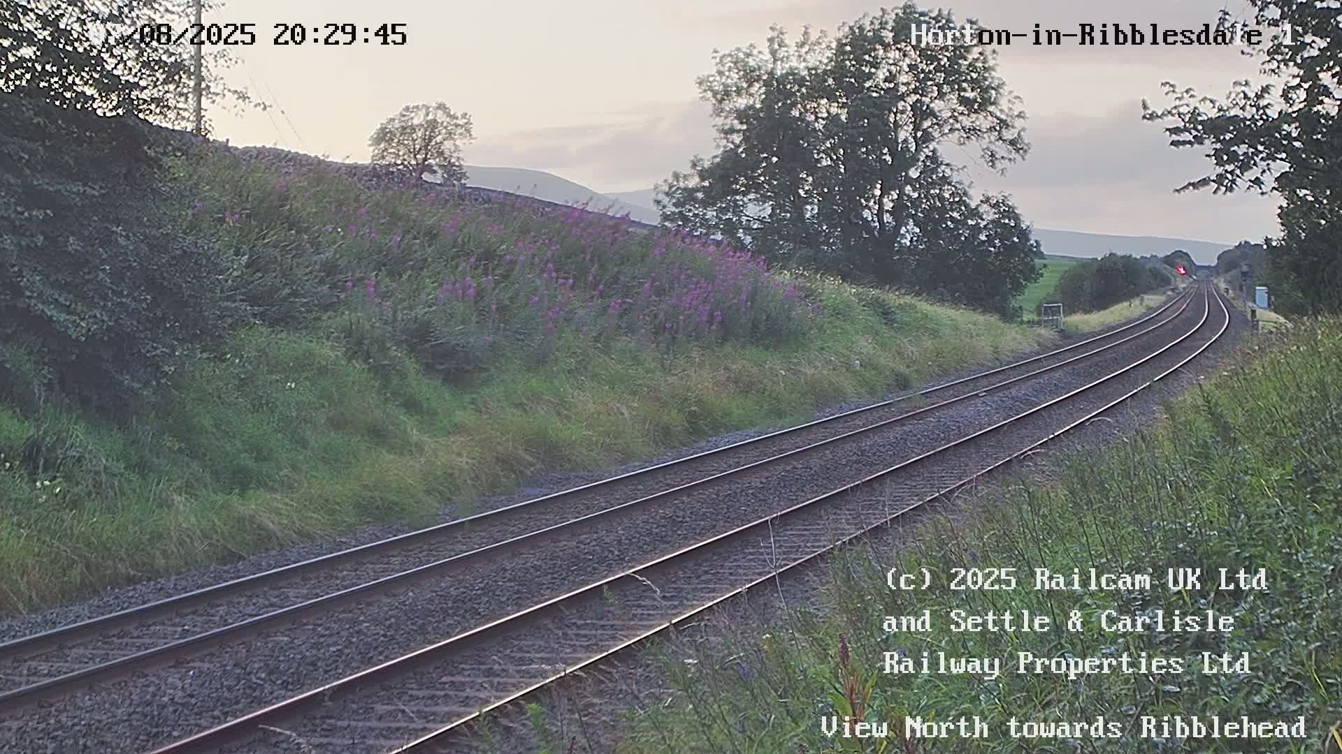 Horton-in-Ribblesdale Railway Station North Towards View  Live Cam - North Yorkshire, Yorkshire and the Humber, England, United Kingdom