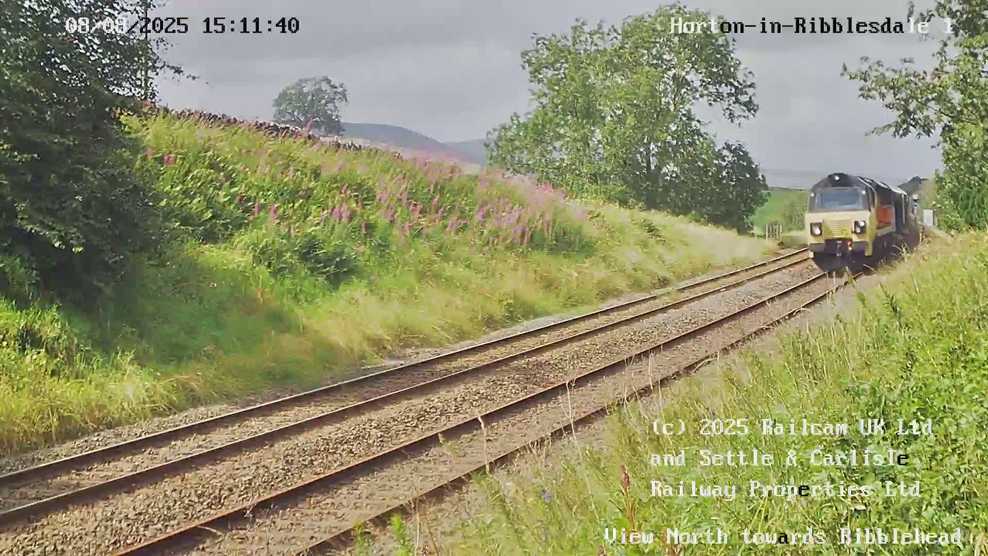 Horton-in-Ribblesdale Railway Station North Towards View  Live Cam - North Yorkshire, Yorkshire and the Humber, England, United Kingdom