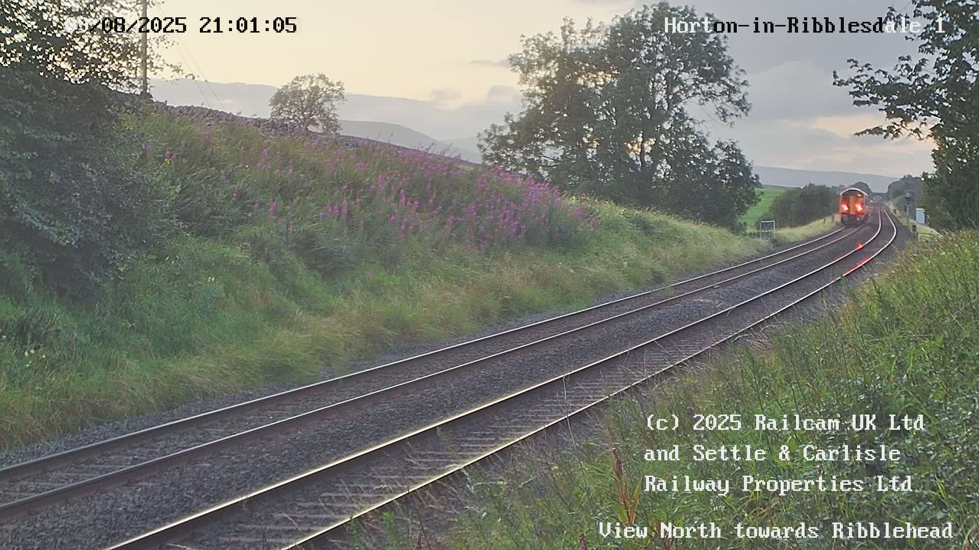 Horton-in-Ribblesdale Railway Station North Towards View  Live Cam - North Yorkshire, Yorkshire and the Humber, England, United Kingdom