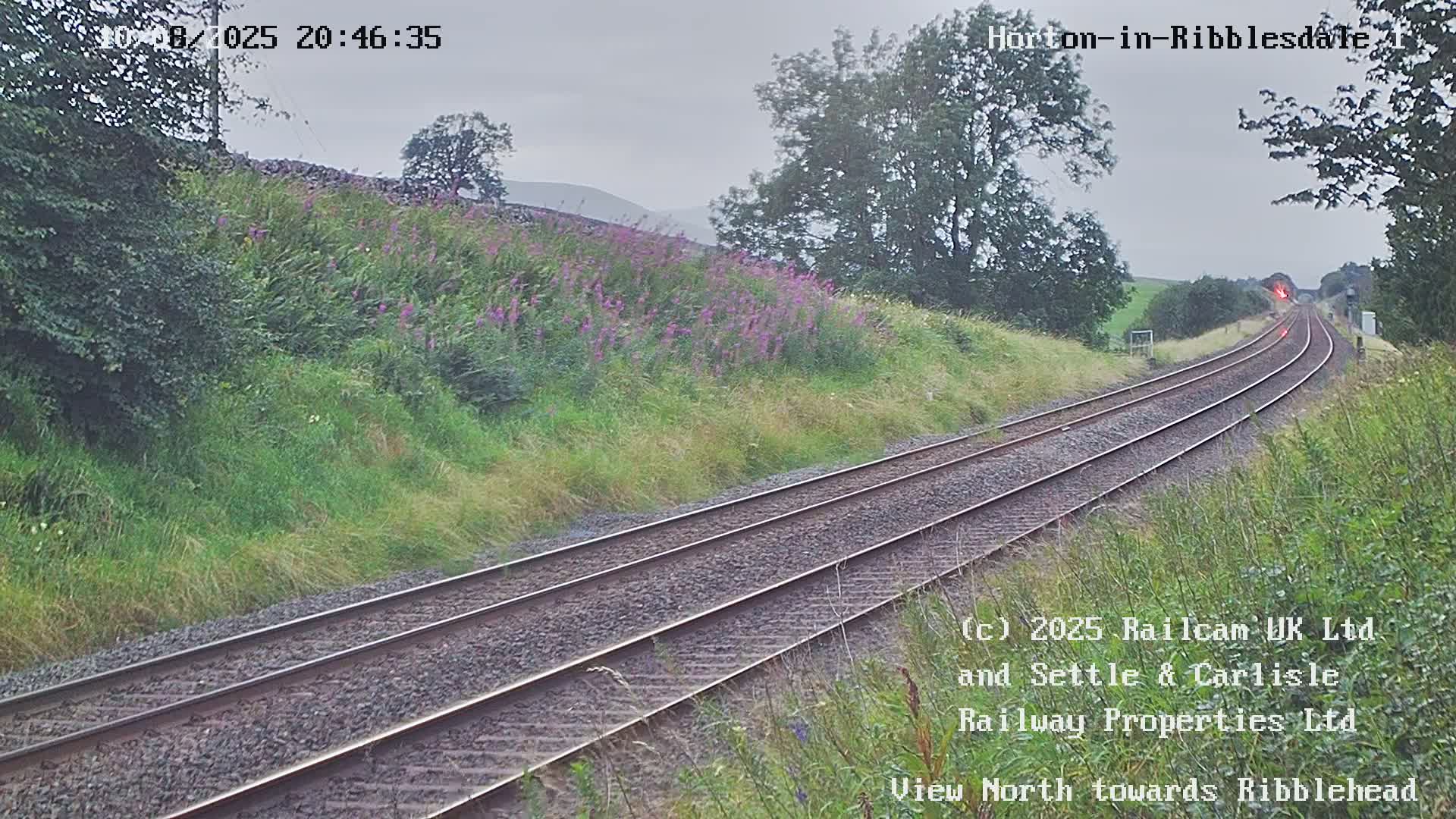 Horton-in-Ribblesdale Railway Station North Towards View  Live Cam - North Yorkshire, Yorkshire and the Humber, England, United Kingdom