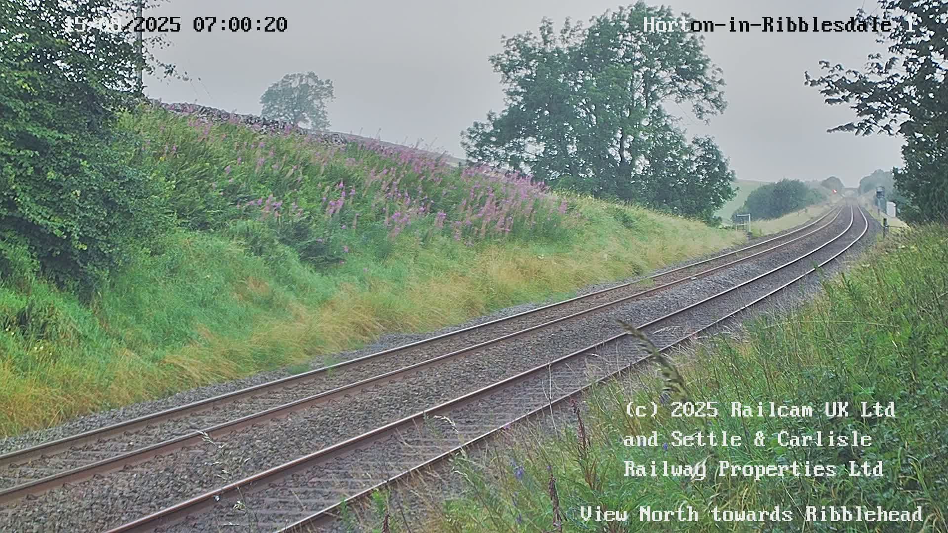 Horton-in-Ribblesdale Railway Station North Towards View  Live Cam - North Yorkshire, Yorkshire and the Humber, England, United Kingdom