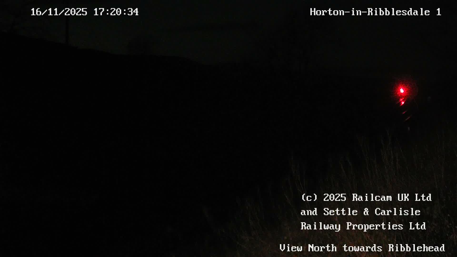 Horton-in-Ribblesdale Railway Station North Towards View  Live Cam - North Yorkshire, Yorkshire and the Humber, England, United Kingdom