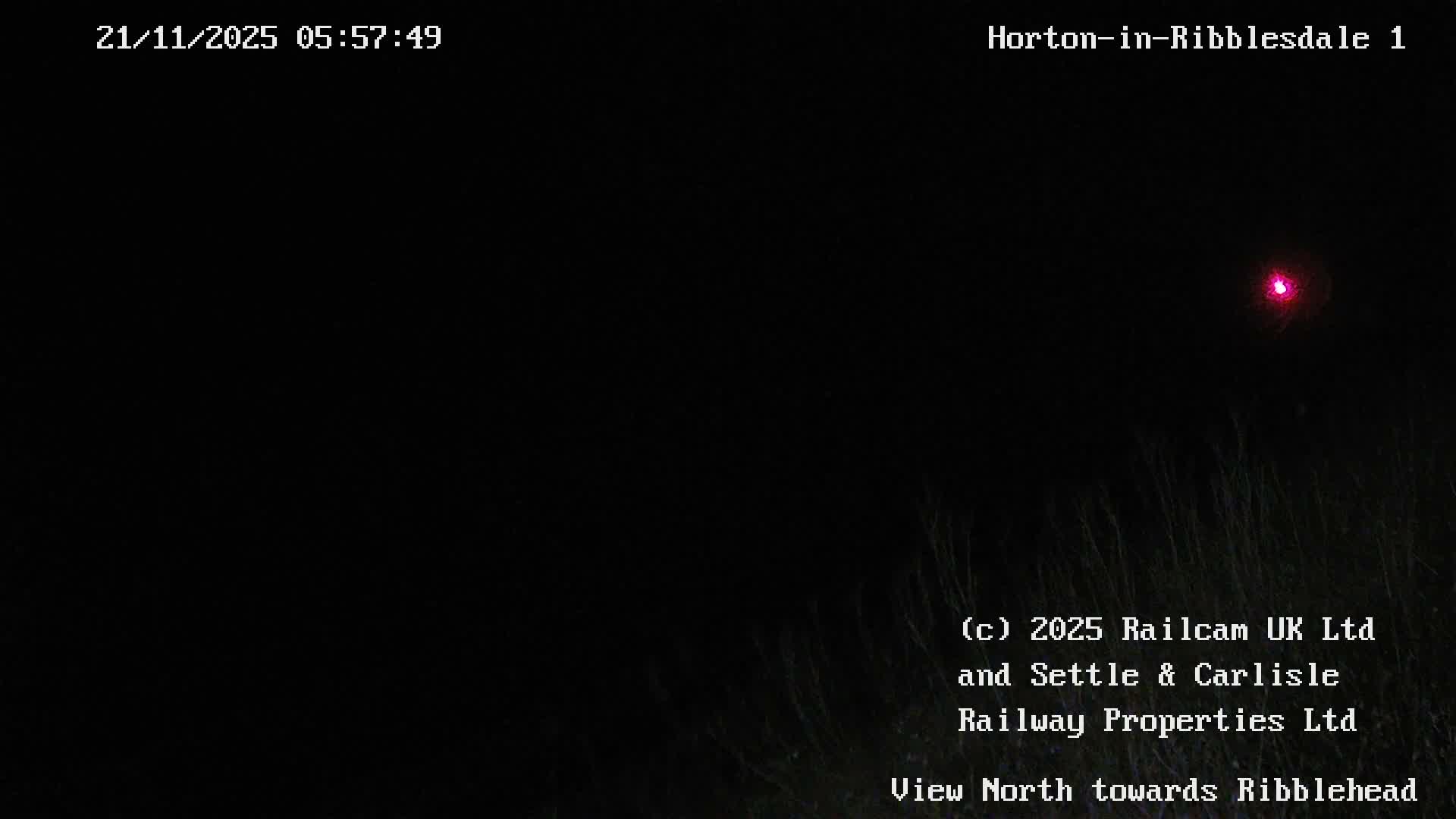 Horton-in-Ribblesdale Railway Station North Towards View  Live Cam - North Yorkshire, Yorkshire and the Humber, England, United Kingdom