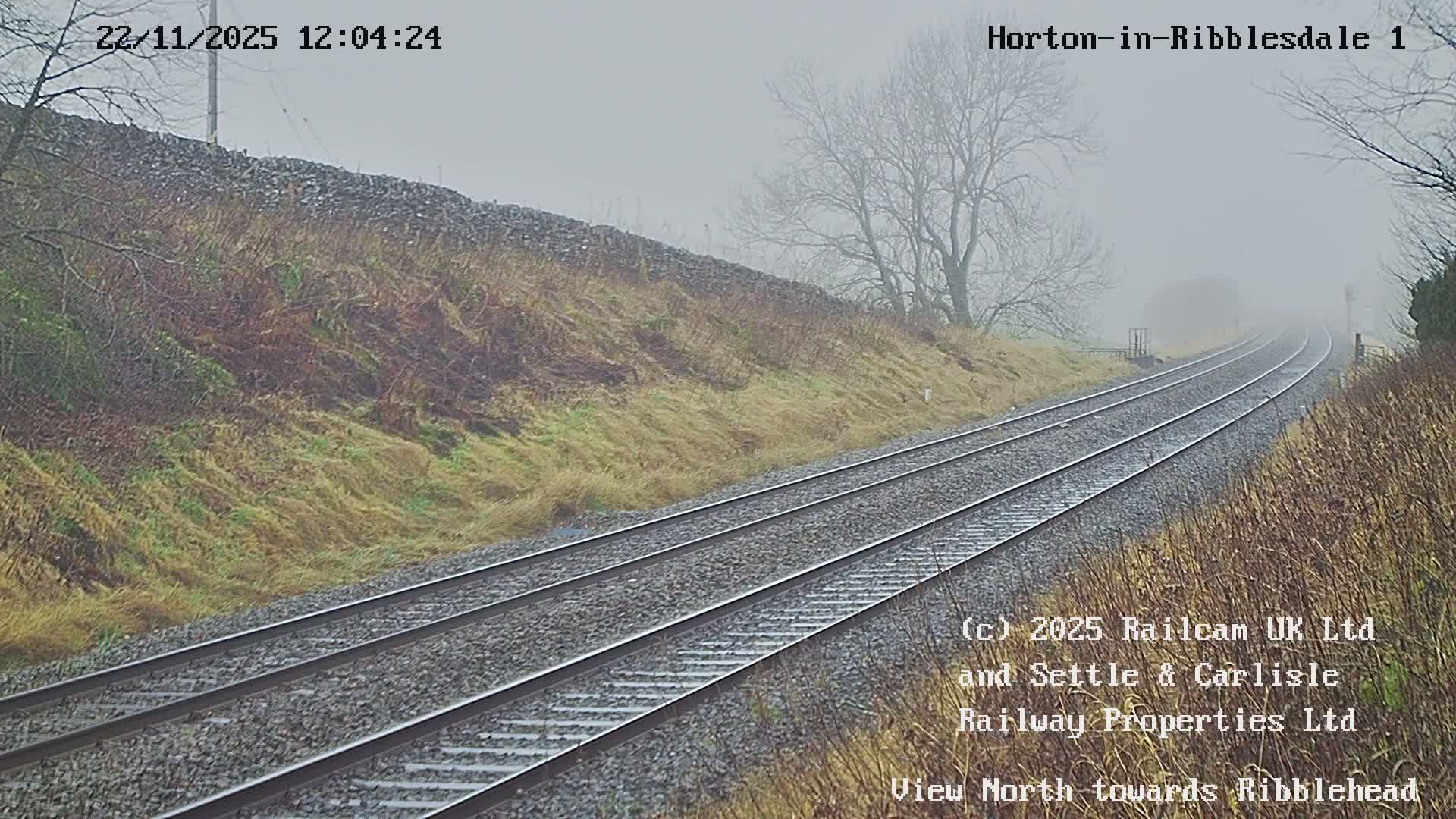 Horton-in-Ribblesdale Railway Station North Towards View  Live Cam - North Yorkshire, Yorkshire and the Humber, England, United Kingdom
