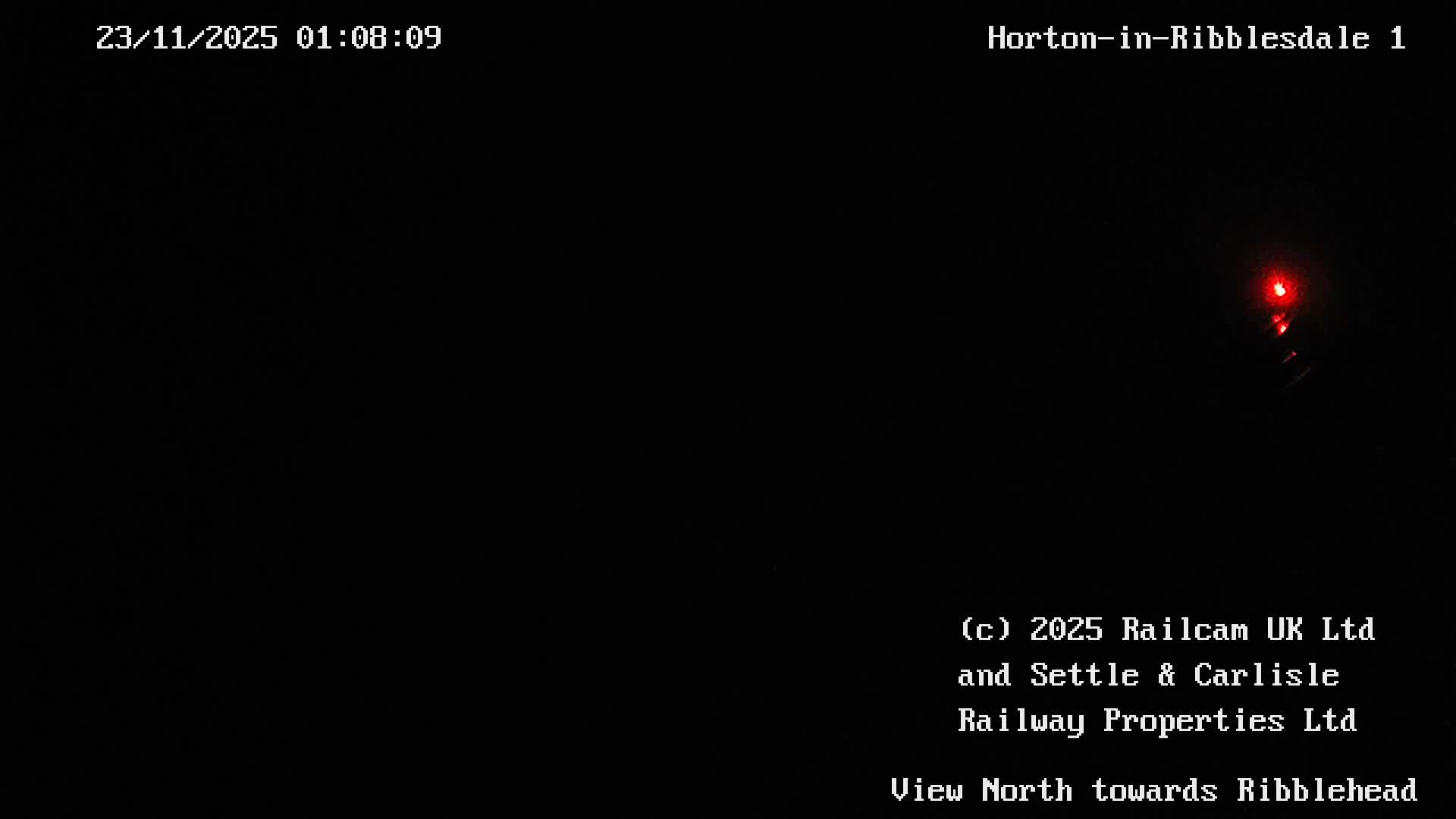 Horton-in-Ribblesdale Railway Station North Towards View  Live Cam - North Yorkshire, Yorkshire and the Humber, England, United Kingdom