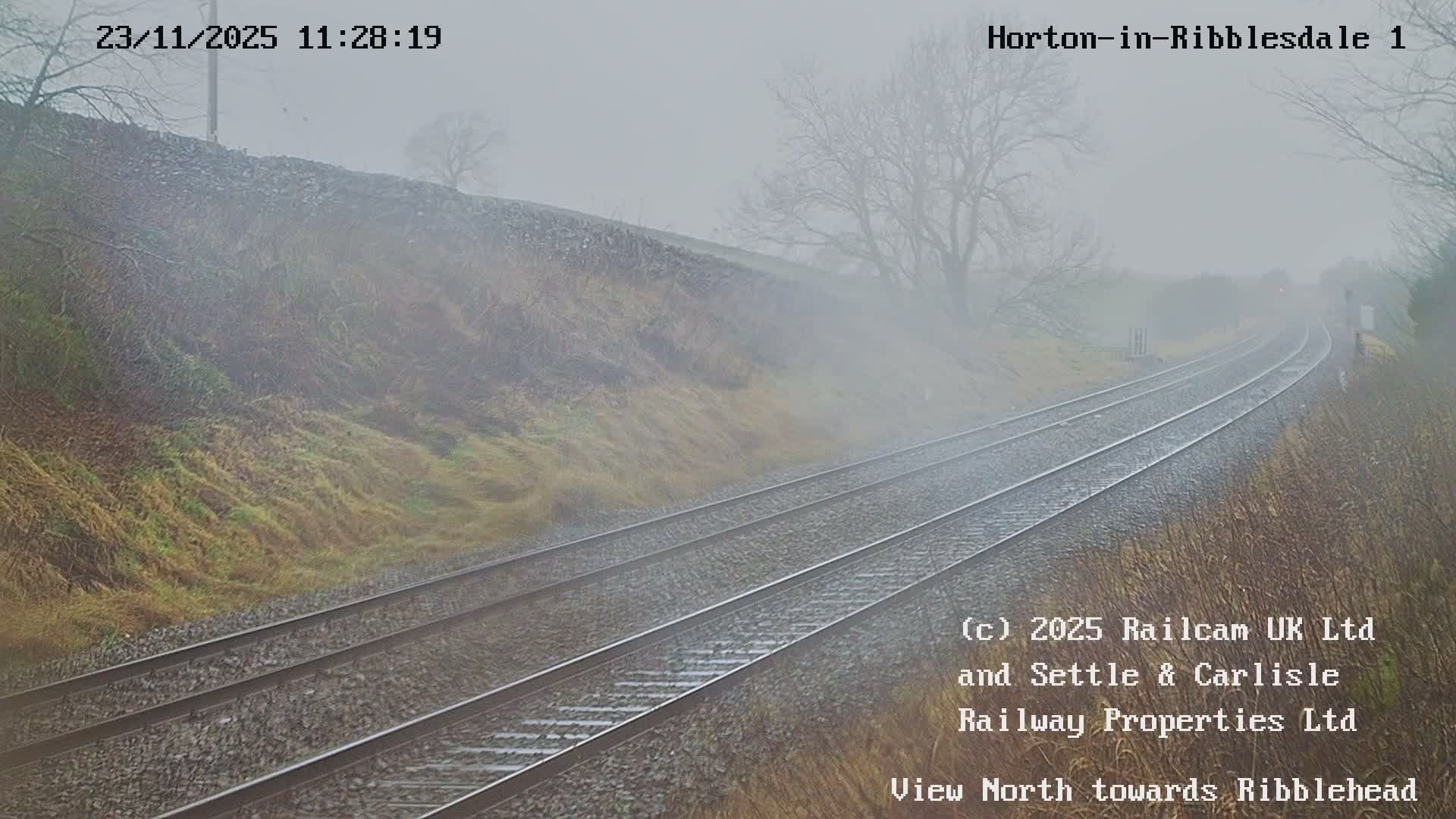 Horton-in-Ribblesdale Railway Station North Towards View  Live Cam - North Yorkshire, Yorkshire and the Humber, England, United Kingdom