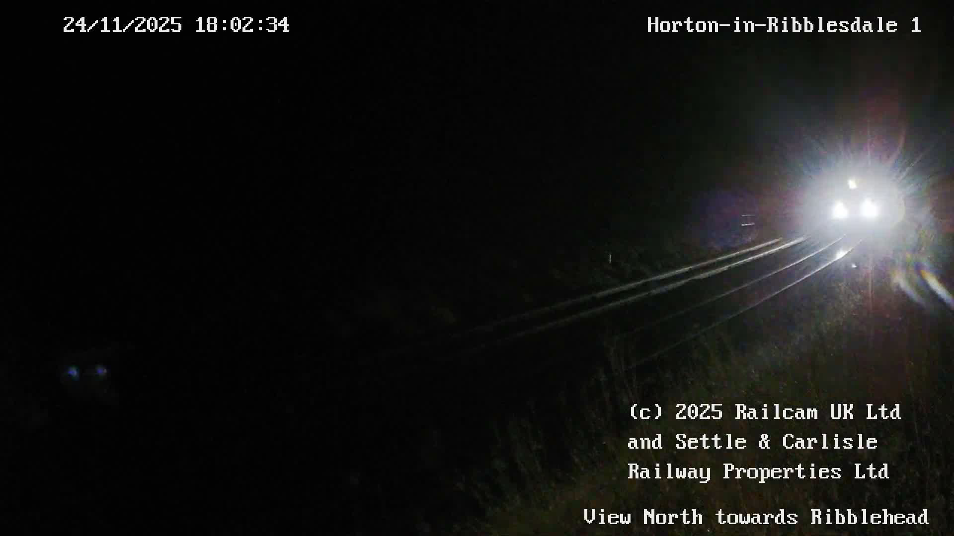 Horton-in-Ribblesdale Railway Station North Towards View  Live Cam - North Yorkshire, Yorkshire and the Humber, England, United Kingdom