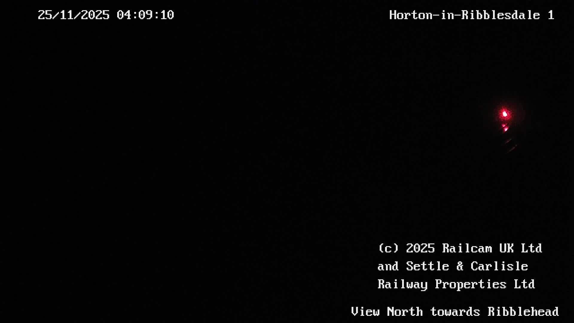 Horton-in-Ribblesdale Railway Station North Towards View  Live Cam - North Yorkshire, Yorkshire and the Humber, England, United Kingdom