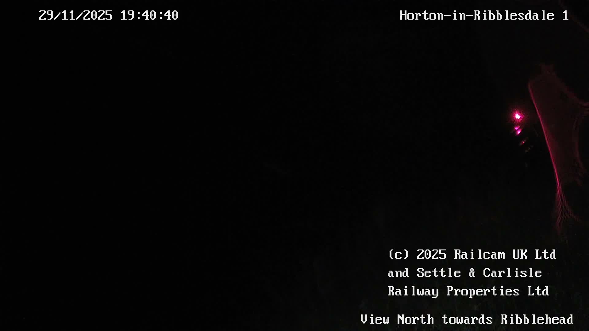 Horton-in-Ribblesdale Railway Station North Towards View  Live Cam - North Yorkshire, Yorkshire and the Humber, England, United Kingdom