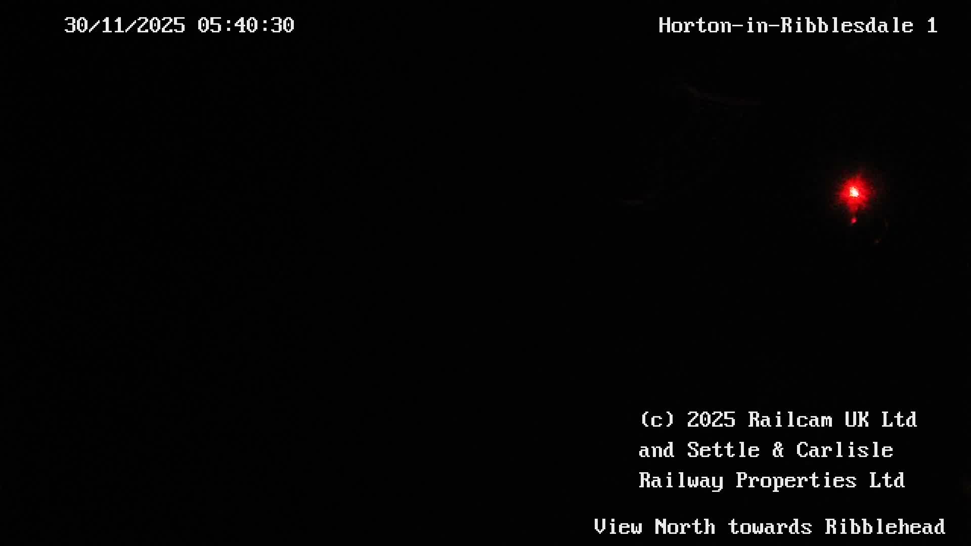 Horton-in-Ribblesdale Railway Station North Towards View  Live Cam - North Yorkshire, Yorkshire and the Humber, England, United Kingdom