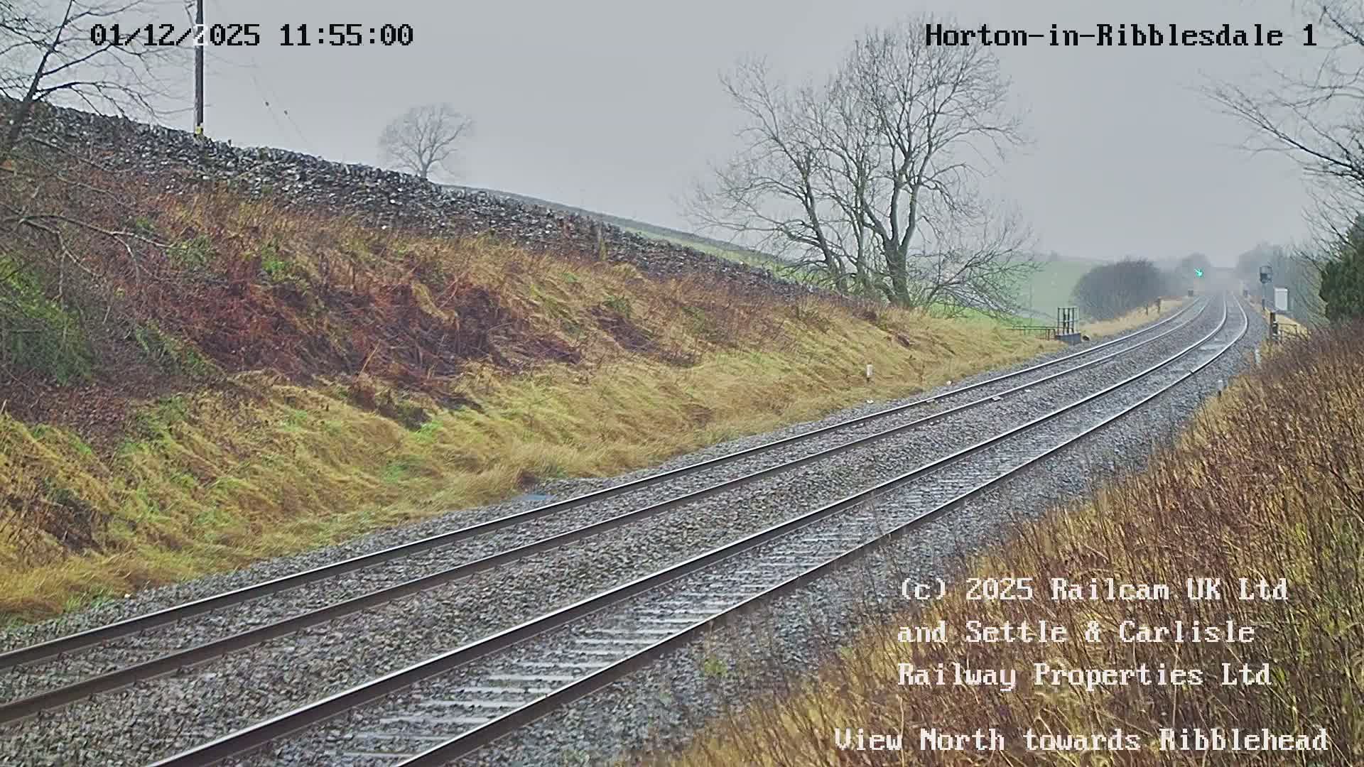 Horton-in-Ribblesdale Railway Station North Towards View  Live Cam - North Yorkshire, Yorkshire and the Humber, England, United Kingdom