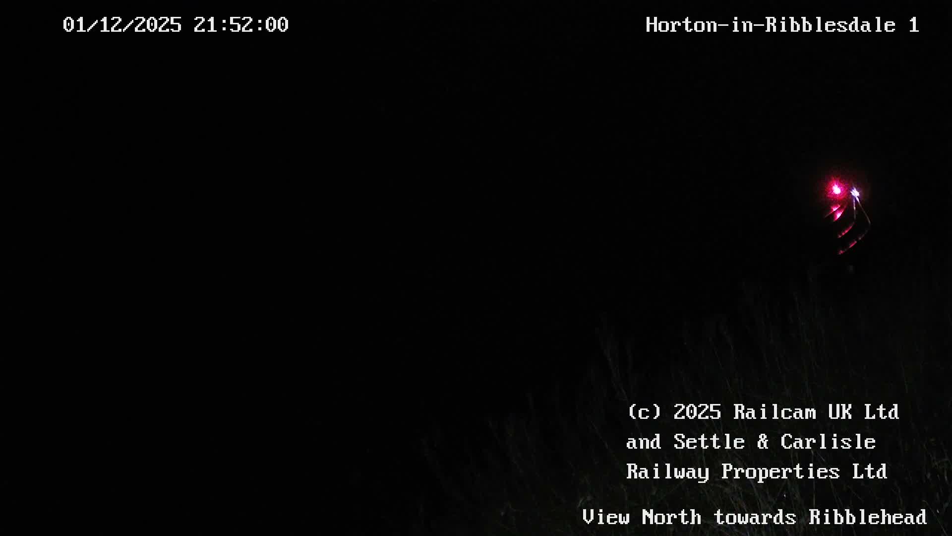 Horton-in-Ribblesdale Railway Station North Towards View  Live Cam - North Yorkshire, Yorkshire and the Humber, England, United Kingdom