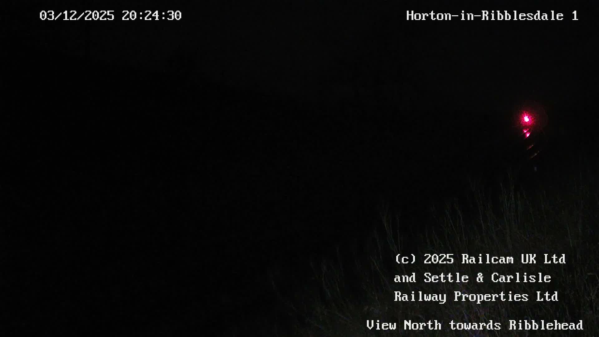 Horton-in-Ribblesdale Railway Station North Towards View  Live Cam - North Yorkshire, Yorkshire and the Humber, England, United Kingdom