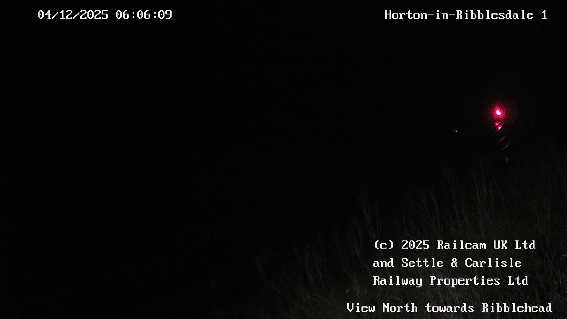 Horton-in-Ribblesdale Railway Station North Towards View  Live Cam - North Yorkshire, Yorkshire and the Humber, England, United Kingdom