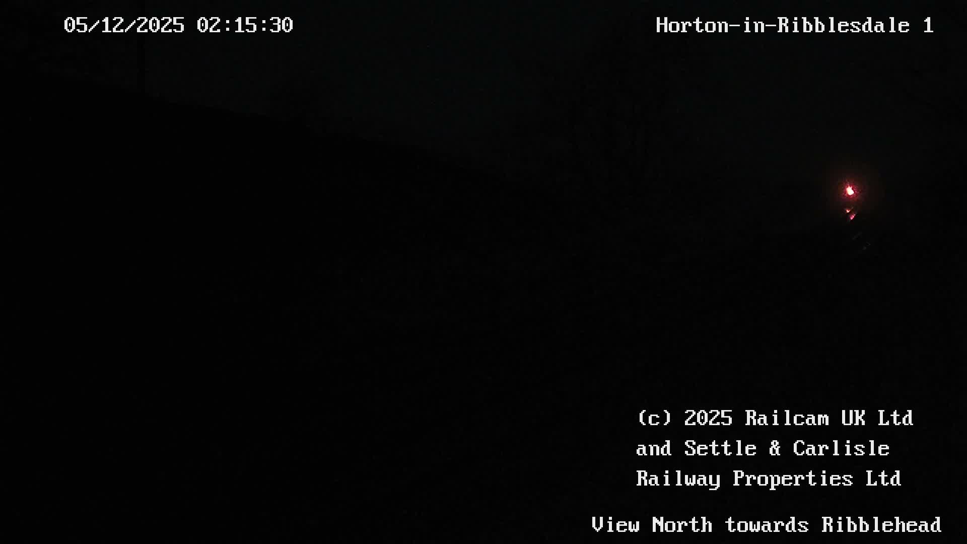 Horton-in-Ribblesdale Railway Station North Towards View  Live Cam - North Yorkshire, Yorkshire and the Humber, England, United Kingdom