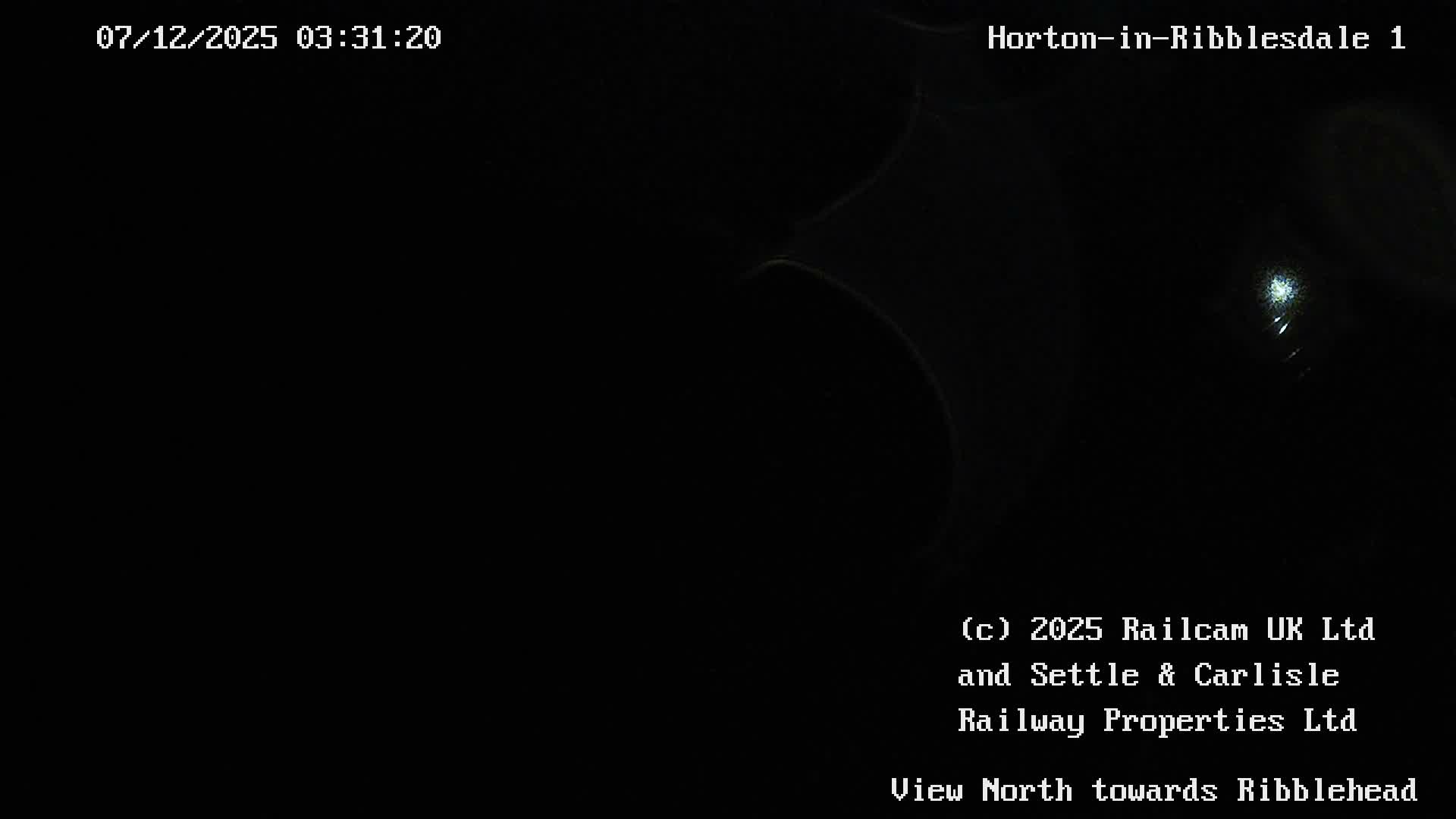 Horton-in-Ribblesdale Railway Station North Towards View  Live Cam - North Yorkshire, Yorkshire and the Humber, England, United Kingdom