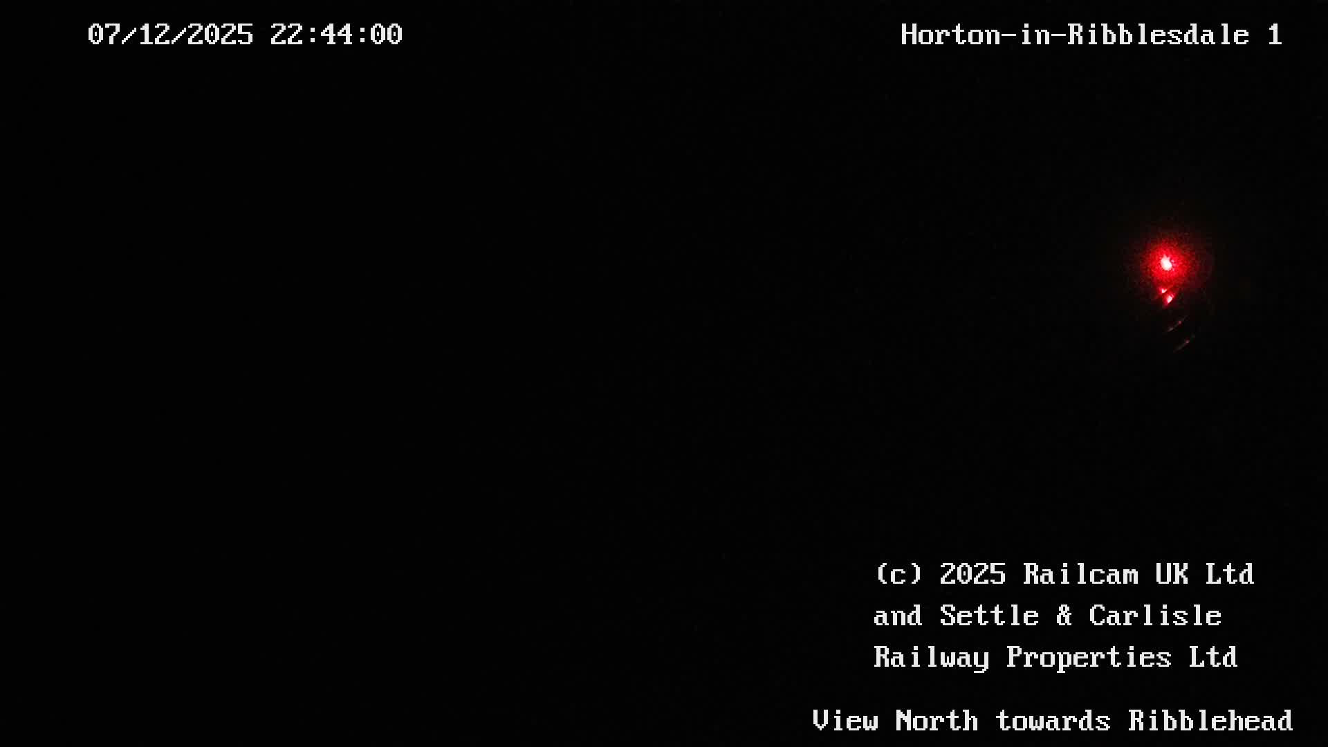 Horton-in-Ribblesdale Railway Station North Towards View  Live Cam - North Yorkshire, Yorkshire and the Humber, England, United Kingdom