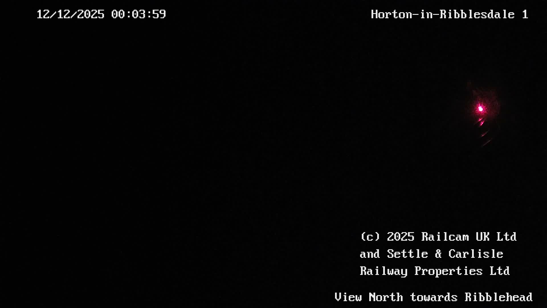 Horton-in-Ribblesdale Railway Station North Towards View  Live Cam - North Yorkshire, Yorkshire and the Humber, England, United Kingdom