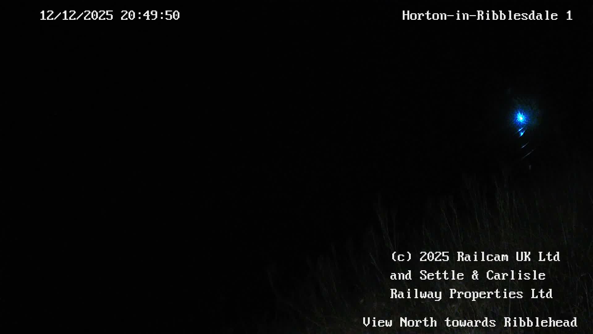 Horton-in-Ribblesdale Railway Station North Towards View  Live Cam - North Yorkshire, Yorkshire and the Humber, England, United Kingdom