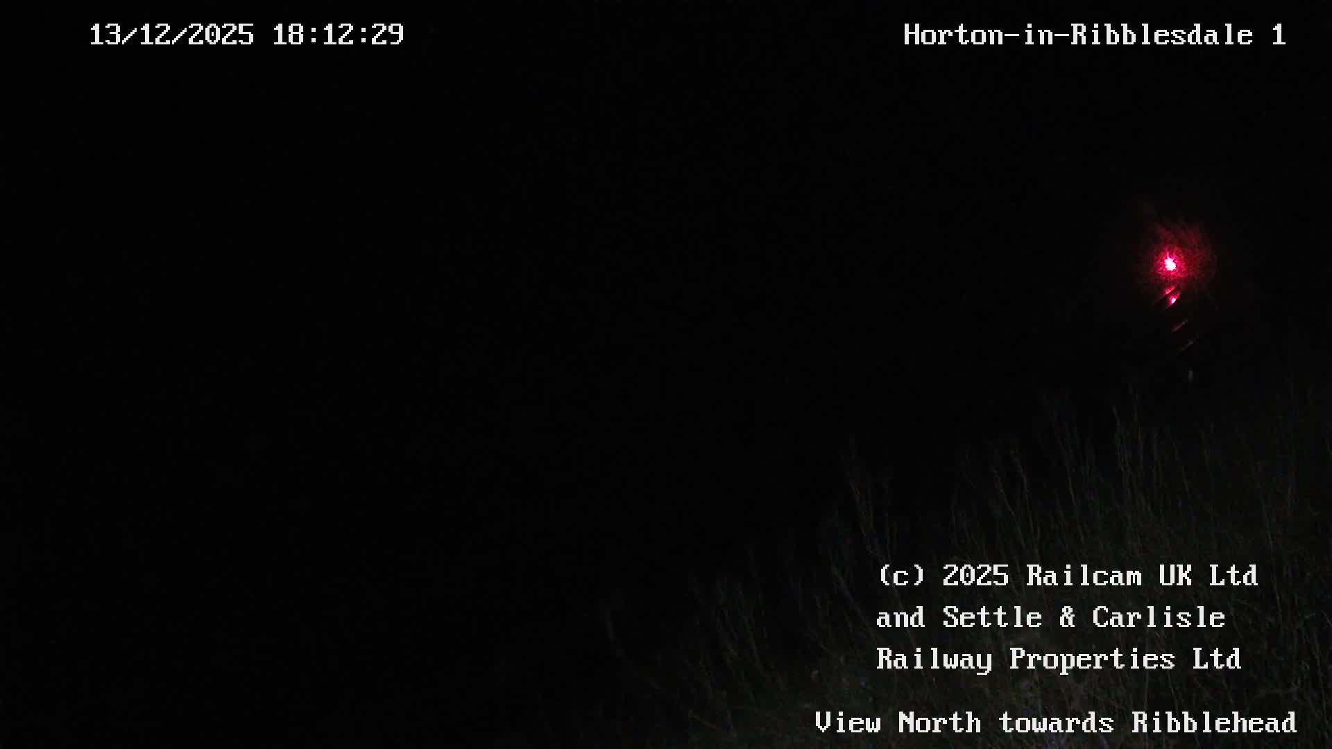 Horton-in-Ribblesdale Railway Station North Towards View  Live Cam - North Yorkshire, Yorkshire and the Humber, England, United Kingdom