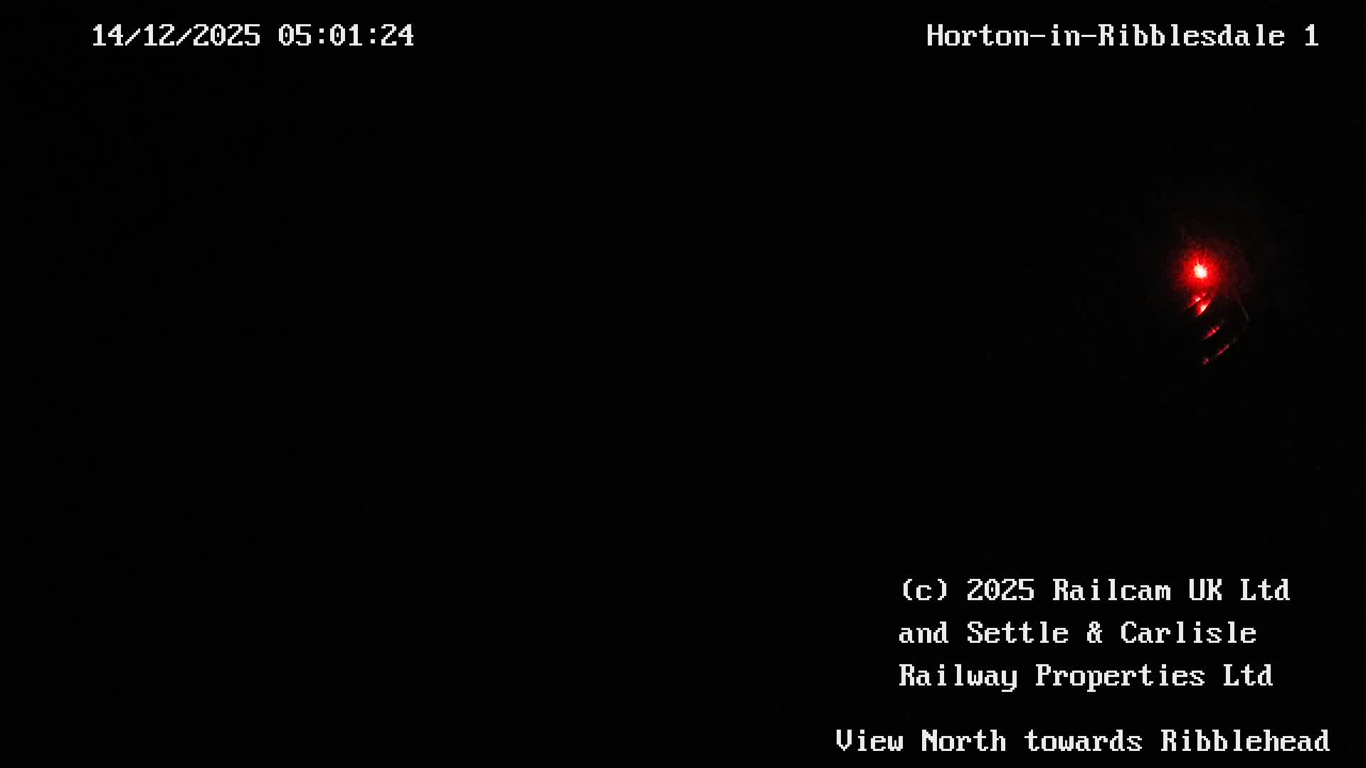 Horton-in-Ribblesdale Railway Station North Towards View  Live Cam - North Yorkshire, Yorkshire and the Humber, England, United Kingdom