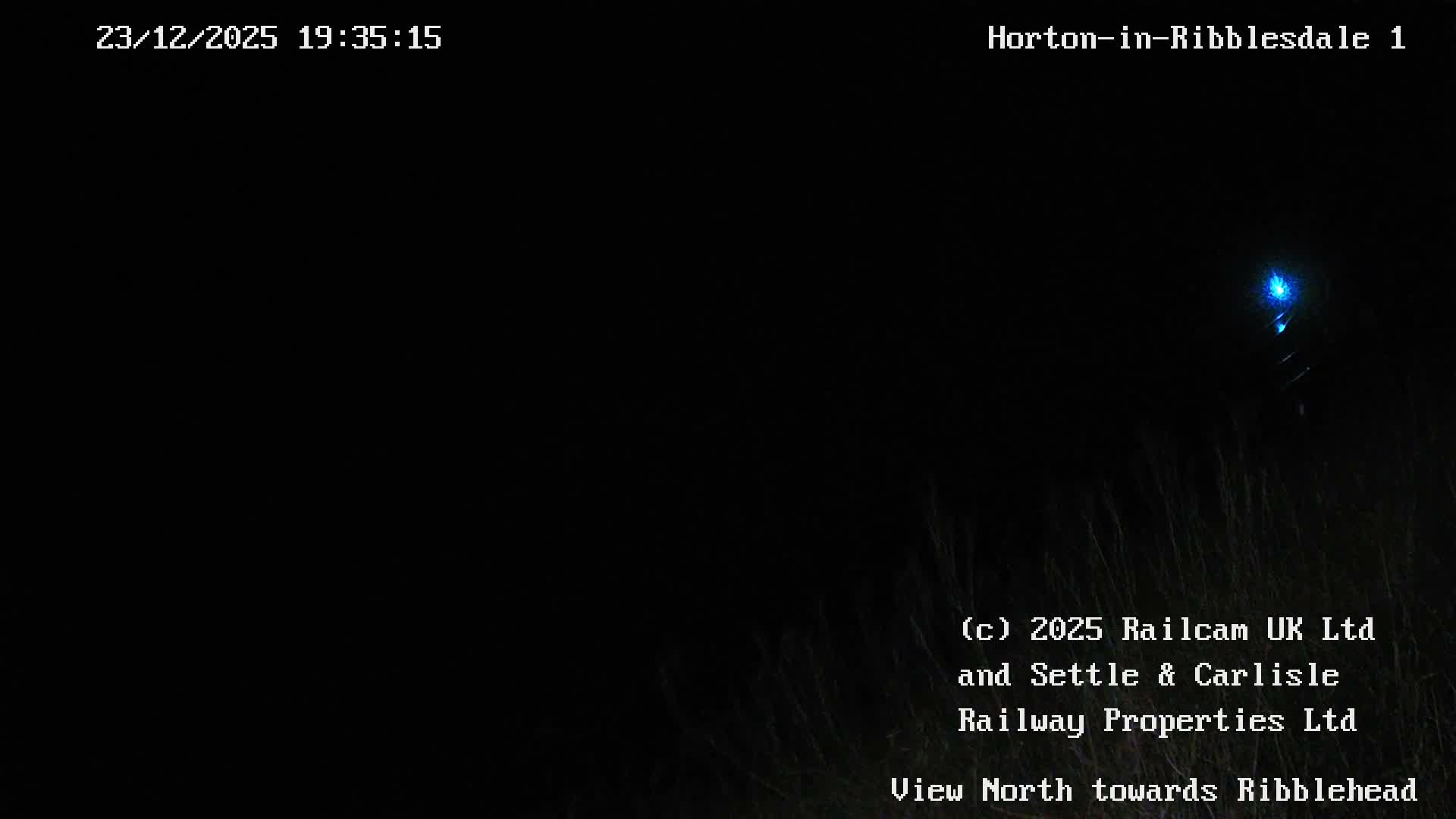 Horton-in-Ribblesdale Railway Station North Towards View  Live Cam - North Yorkshire, Yorkshire and the Humber, England, United Kingdom