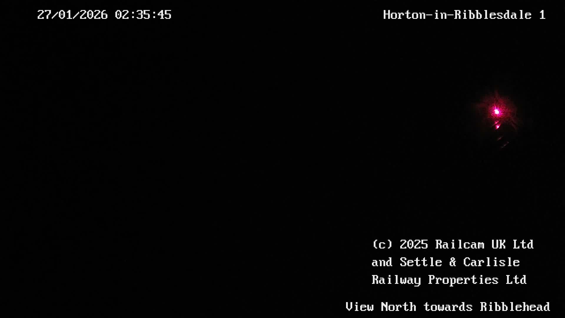 Horton-in-Ribblesdale Railway Station North Towards View  Live Cam - North Yorkshire, Yorkshire and the Humber, England, United Kingdom