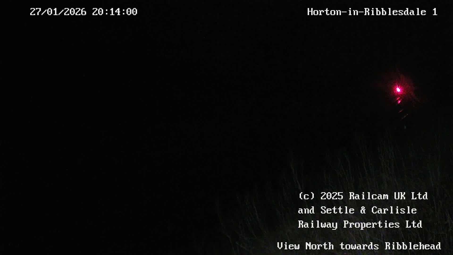 Horton-in-Ribblesdale Railway Station North Towards View  Live Cam - North Yorkshire, Yorkshire and the Humber, England, United Kingdom