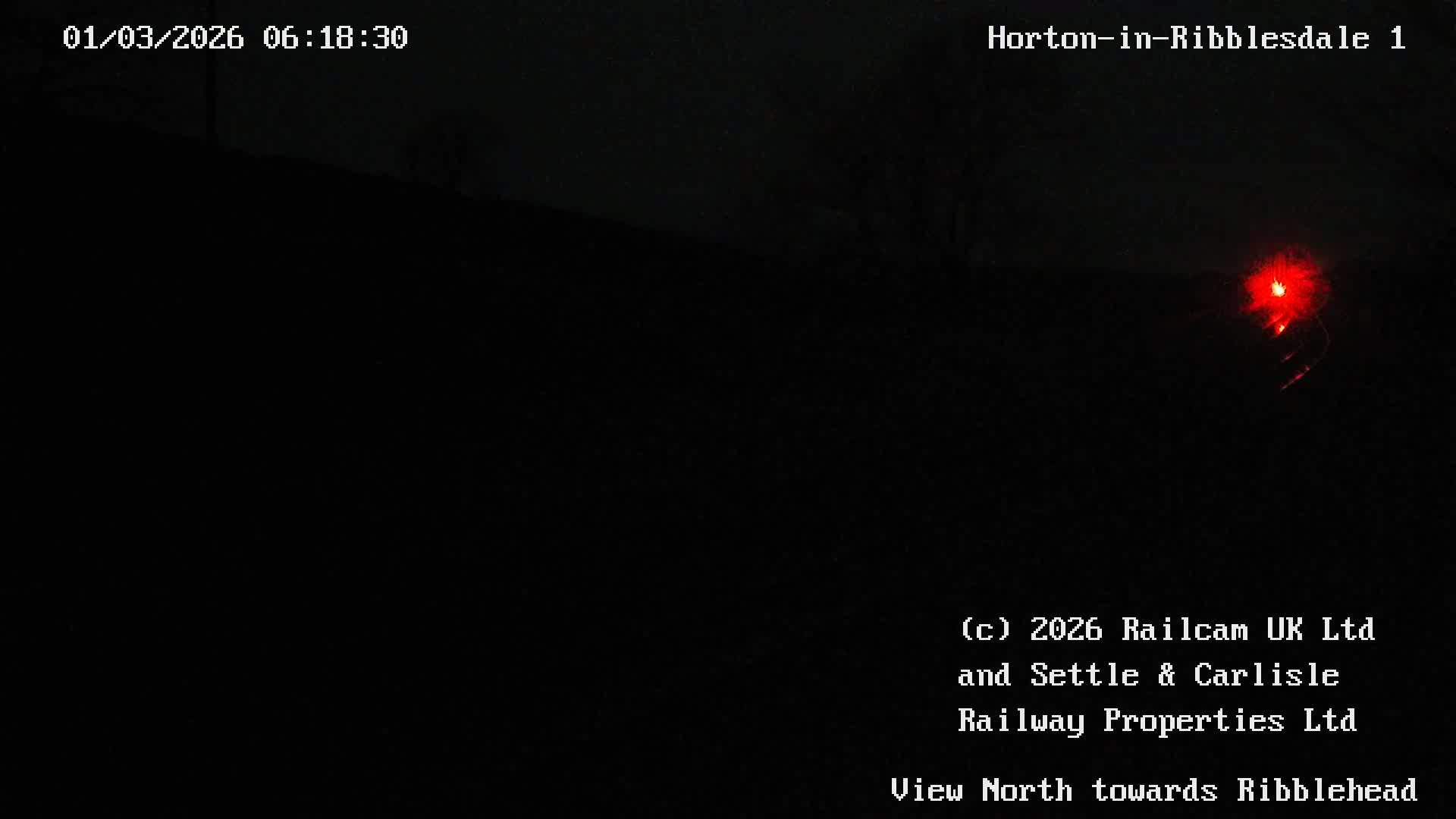 Horton-in-Ribblesdale Railway Station North Towards View  Live Cam - North Yorkshire, Yorkshire and the Humber, England, United Kingdom