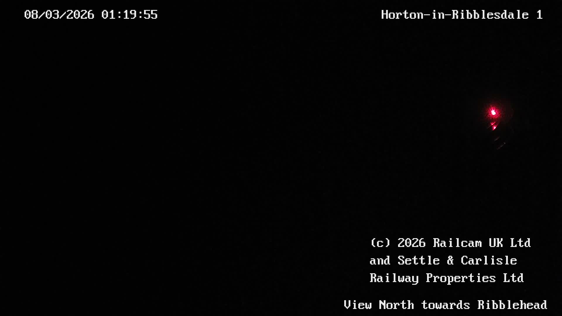 Horton-in-Ribblesdale Railway Station North Towards View  Live Cam - North Yorkshire, Yorkshire and the Humber, England, United Kingdom