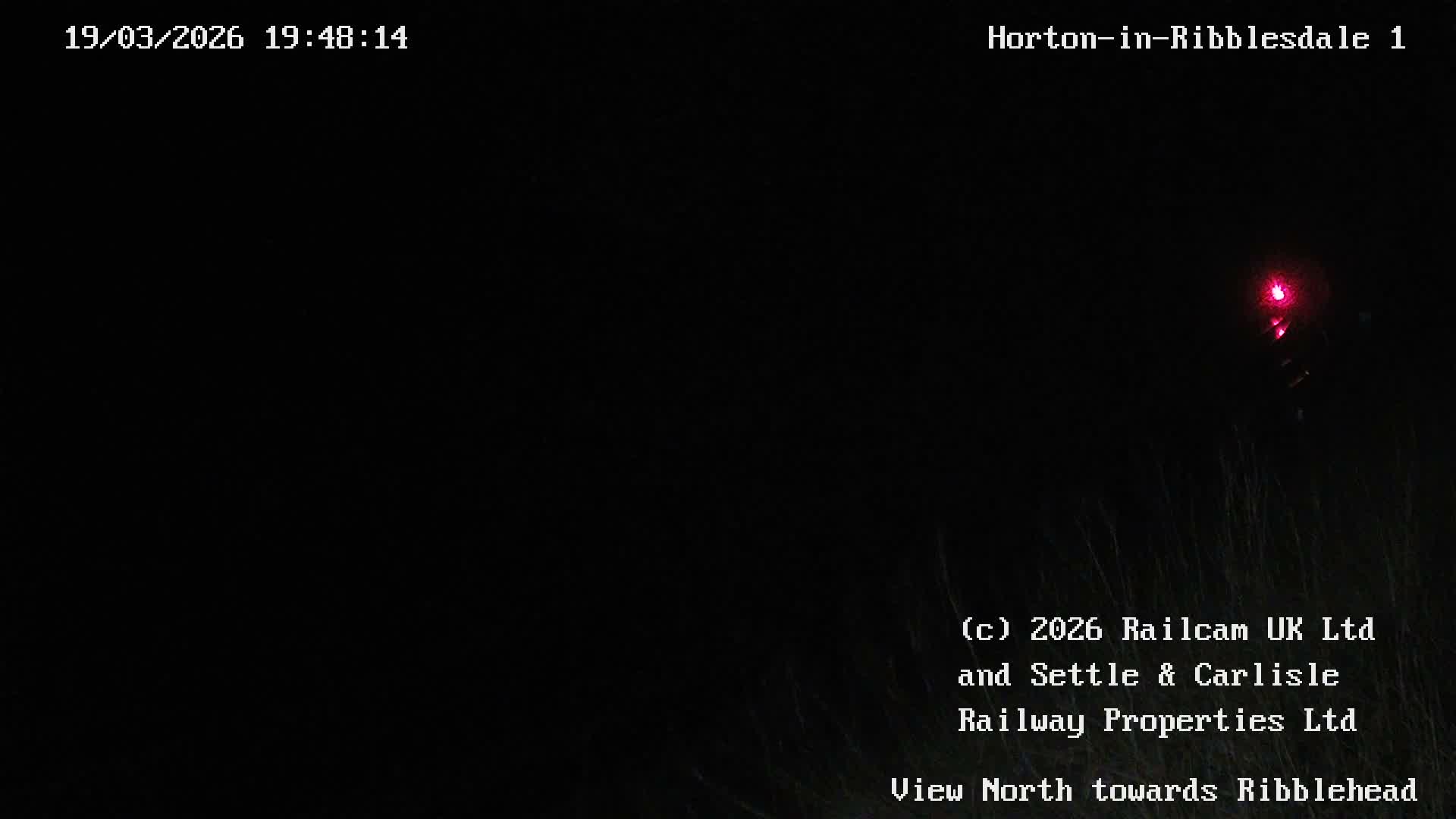 Horton-in-Ribblesdale Railway Station North Towards View  Live Cam - North Yorkshire, Yorkshire and the Humber, England, United Kingdom