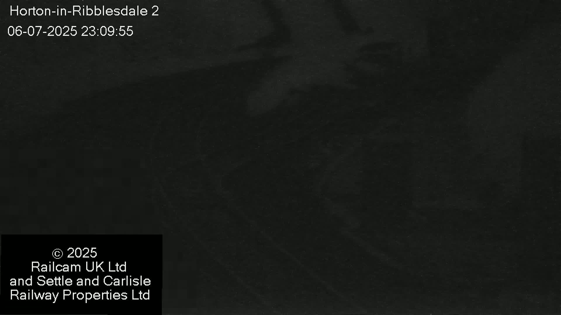 Horton-in-Ribblesdale Railway Station  South Towards View  & Quarry Siding Entrance Live Cam - North Yorkshire, Yorkshire and the Humber, England, United Kingdom