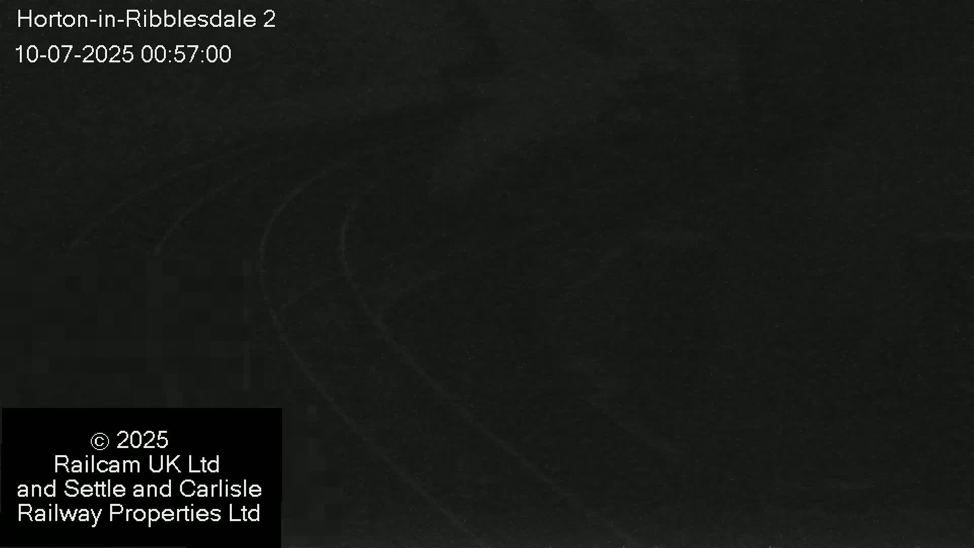 Horton-in-Ribblesdale Railway Station  South Towards View  & Quarry Siding Entrance Live Cam - North Yorkshire, Yorkshire and the Humber, England, United Kingdom
