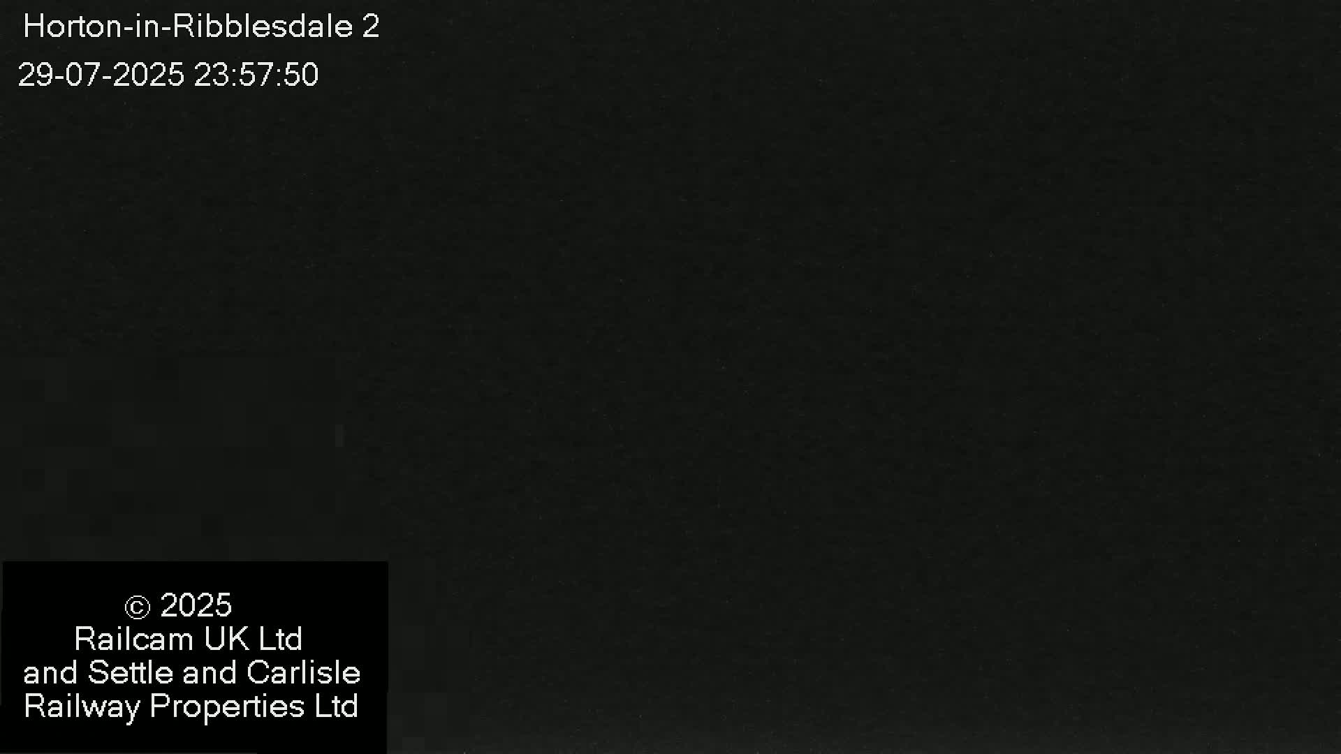 Horton-in-Ribblesdale Railway Station  South Towards View  & Quarry Siding Entrance Live Cam - North Yorkshire, Yorkshire and the Humber, England, United Kingdom