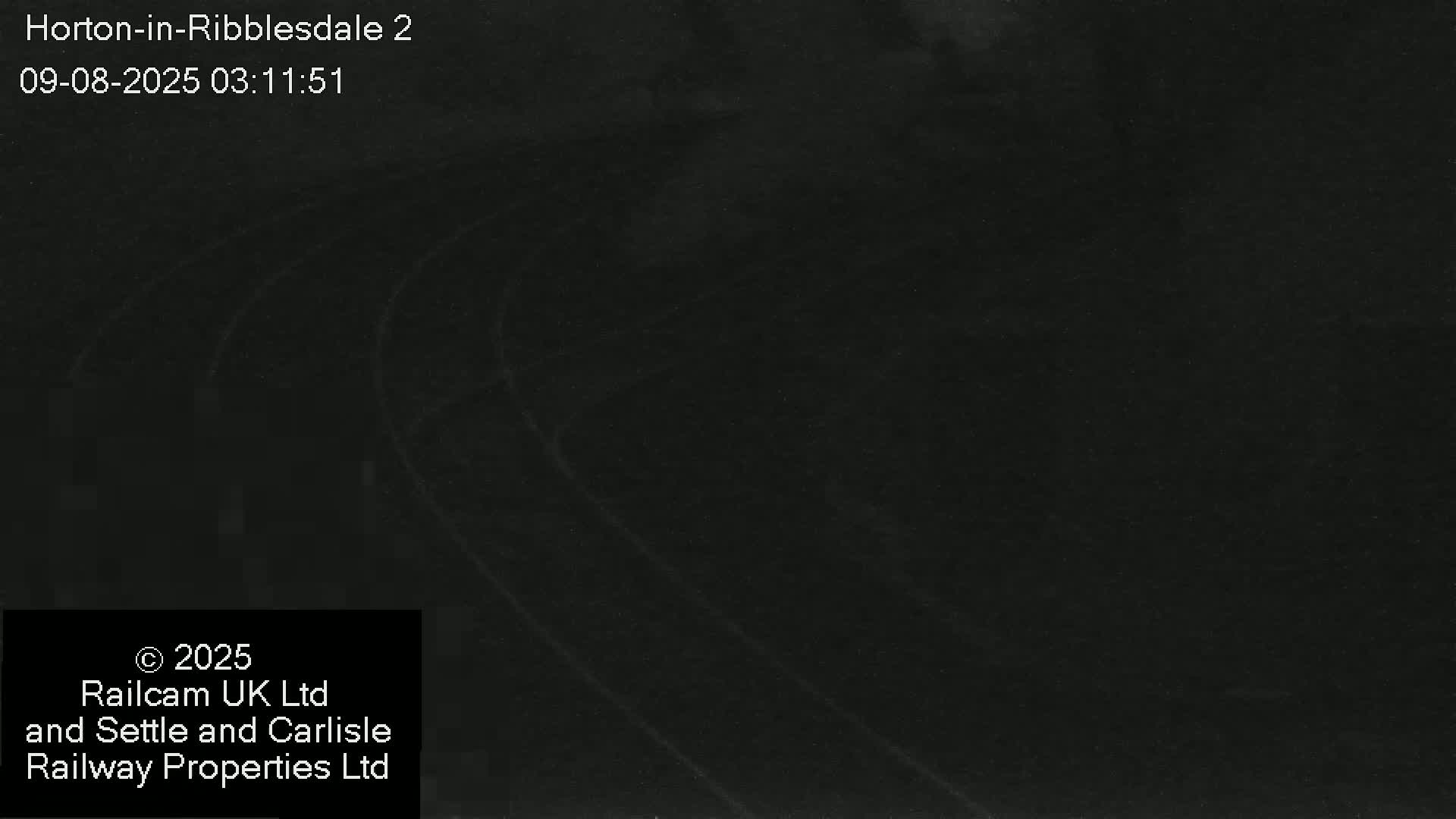 Horton-in-Ribblesdale Railway Station  South Towards View  & Quarry Siding Entrance Live Cam - North Yorkshire, Yorkshire and the Humber, England, United Kingdom