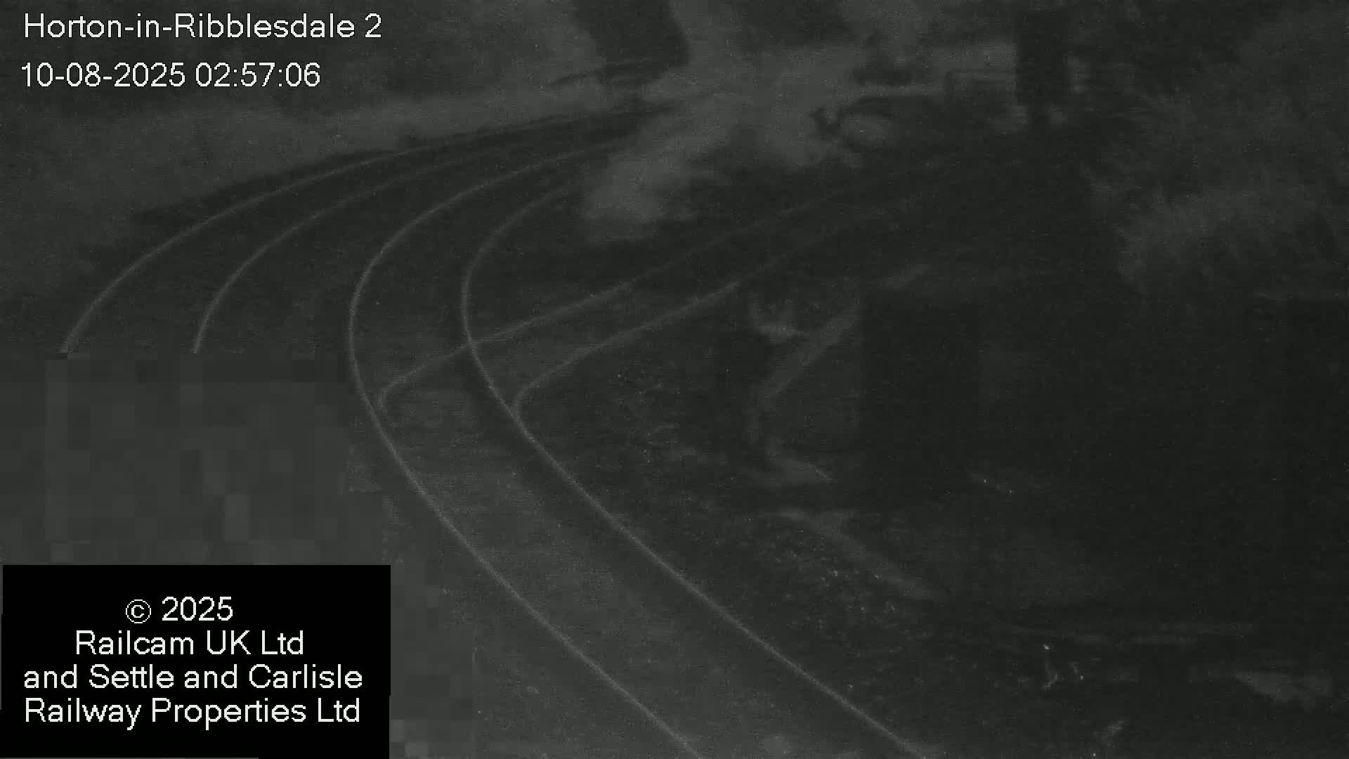 Horton-in-Ribblesdale Railway Station  South Towards View  & Quarry Siding Entrance Live Cam - North Yorkshire, Yorkshire and the Humber, England, United Kingdom