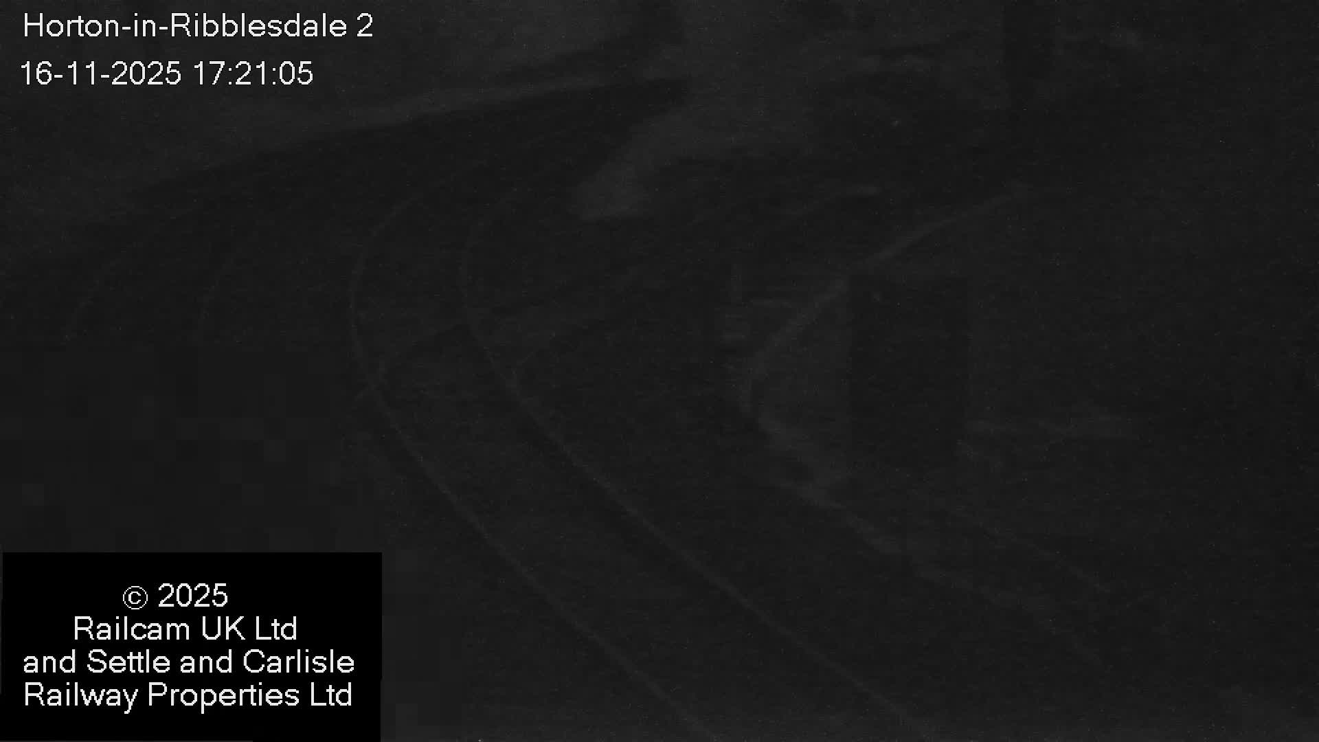 Horton-in-Ribblesdale Railway Station  South Towards View  & Quarry Siding Entrance Live Cam - North Yorkshire, Yorkshire and the Humber, England, United Kingdom
