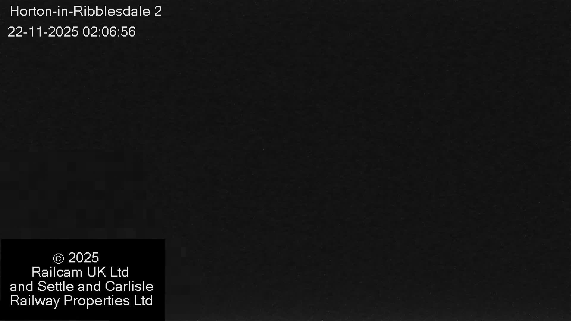 Horton-in-Ribblesdale Railway Station  South Towards View  & Quarry Siding Entrance Live Cam - North Yorkshire, Yorkshire and the Humber, England, United Kingdom