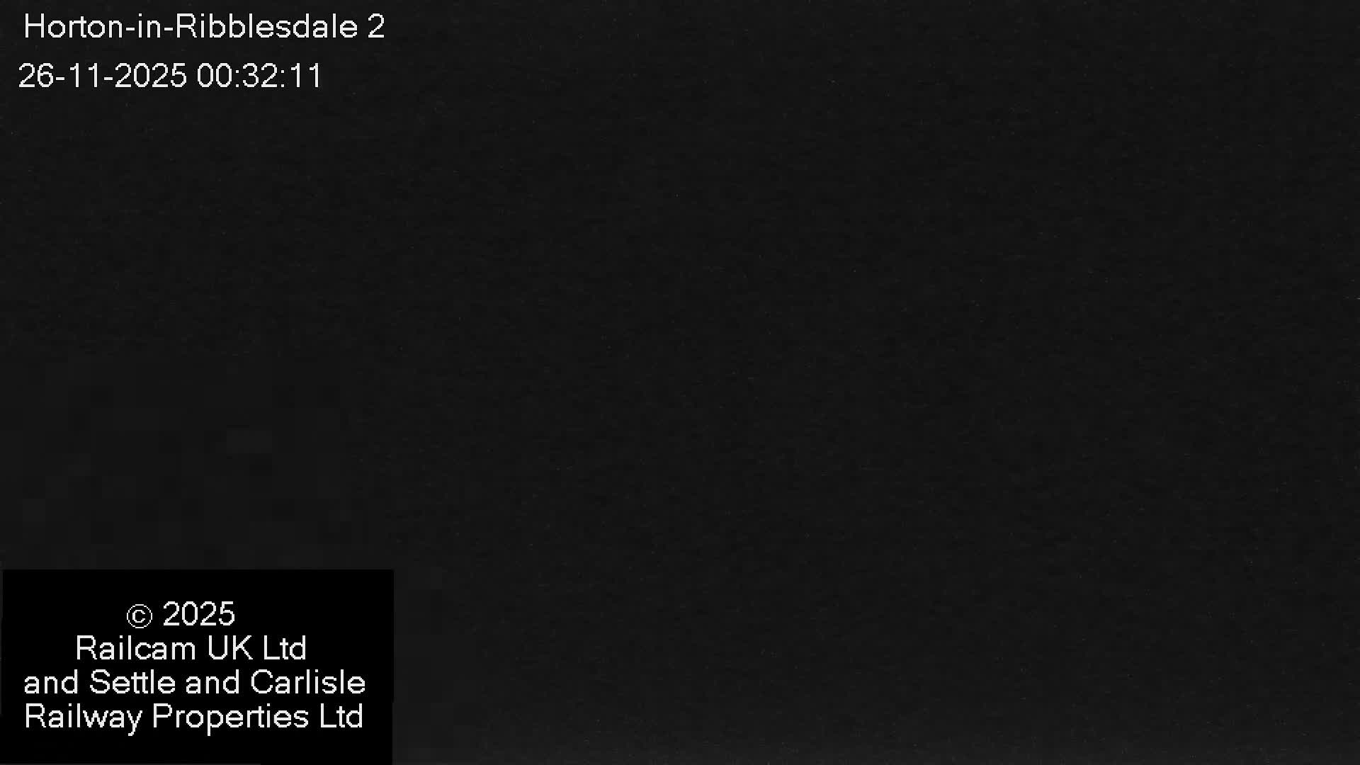 Horton-in-Ribblesdale Railway Station  South Towards View  & Quarry Siding Entrance Live Cam - North Yorkshire, Yorkshire and the Humber, England, United Kingdom